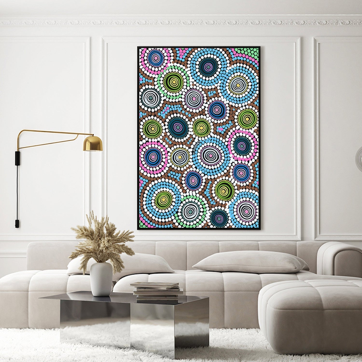 wall-art-print-canvas-poster-framed-Moort Circles , By Kristy Rodney-GIOIA-WALL-ART