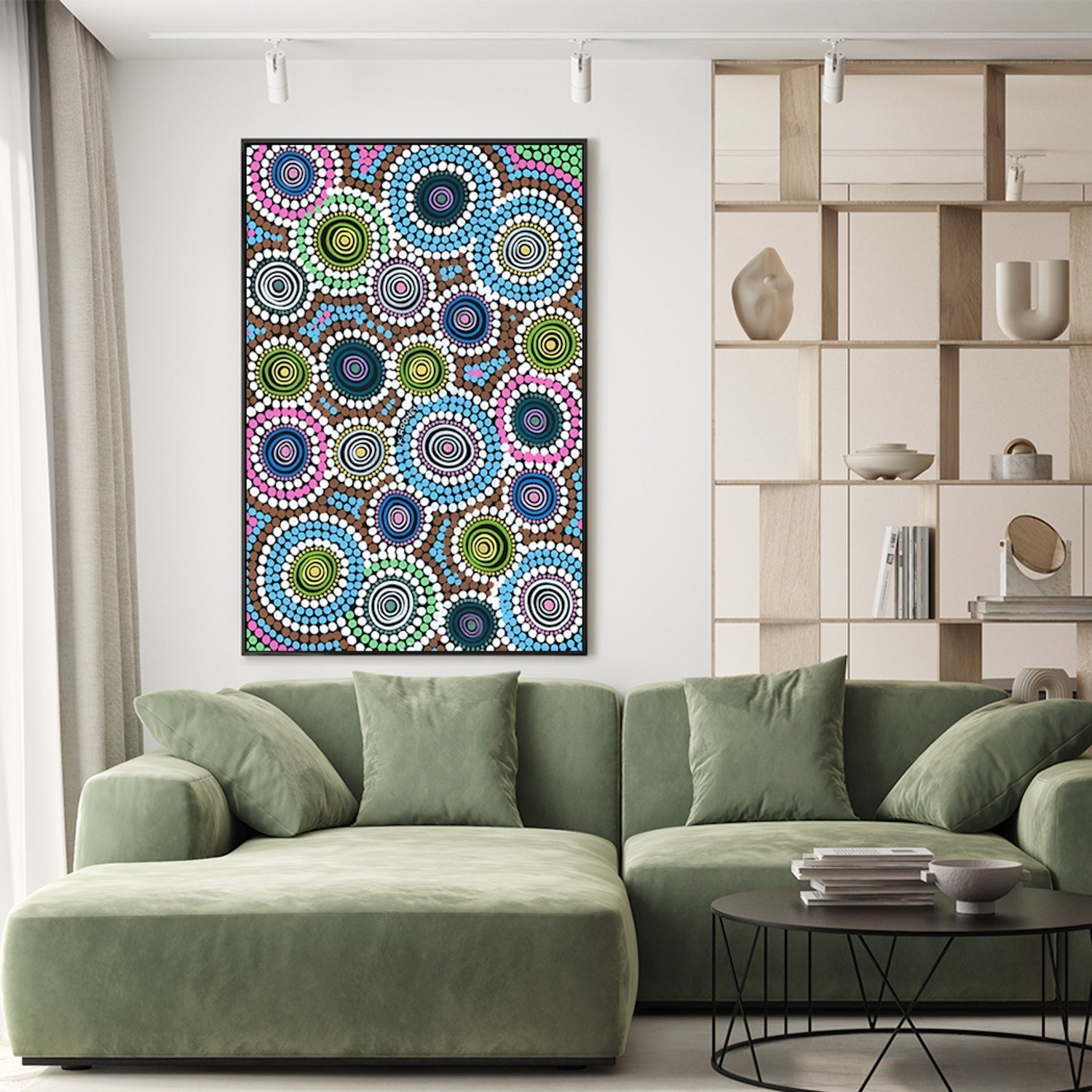 wall-art-print-canvas-poster-framed-Moort Circles , By Kristy Rodney-GIOIA-WALL-ART