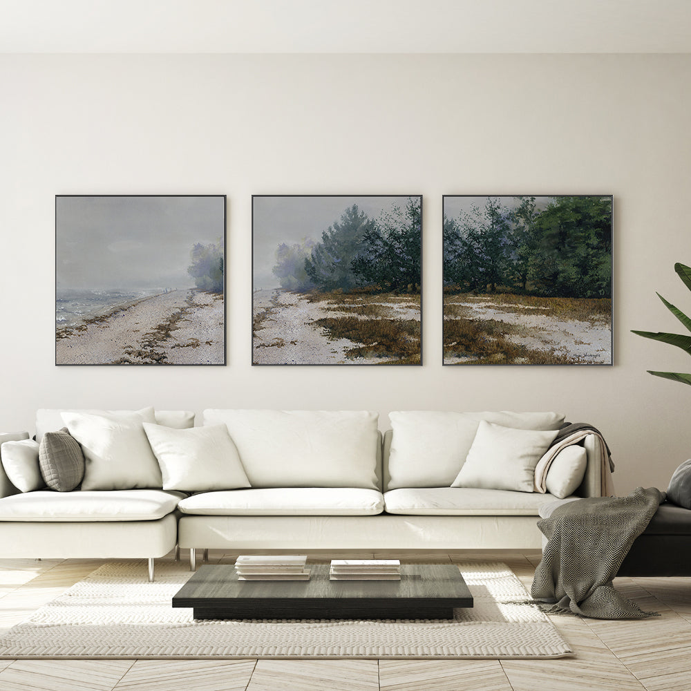 wall-art-print-canvas-poster-framed-Morning Fog, Style A, B & C, Set Of 3 , By Maggie Vandewalle-GIOIA-WALL-ART