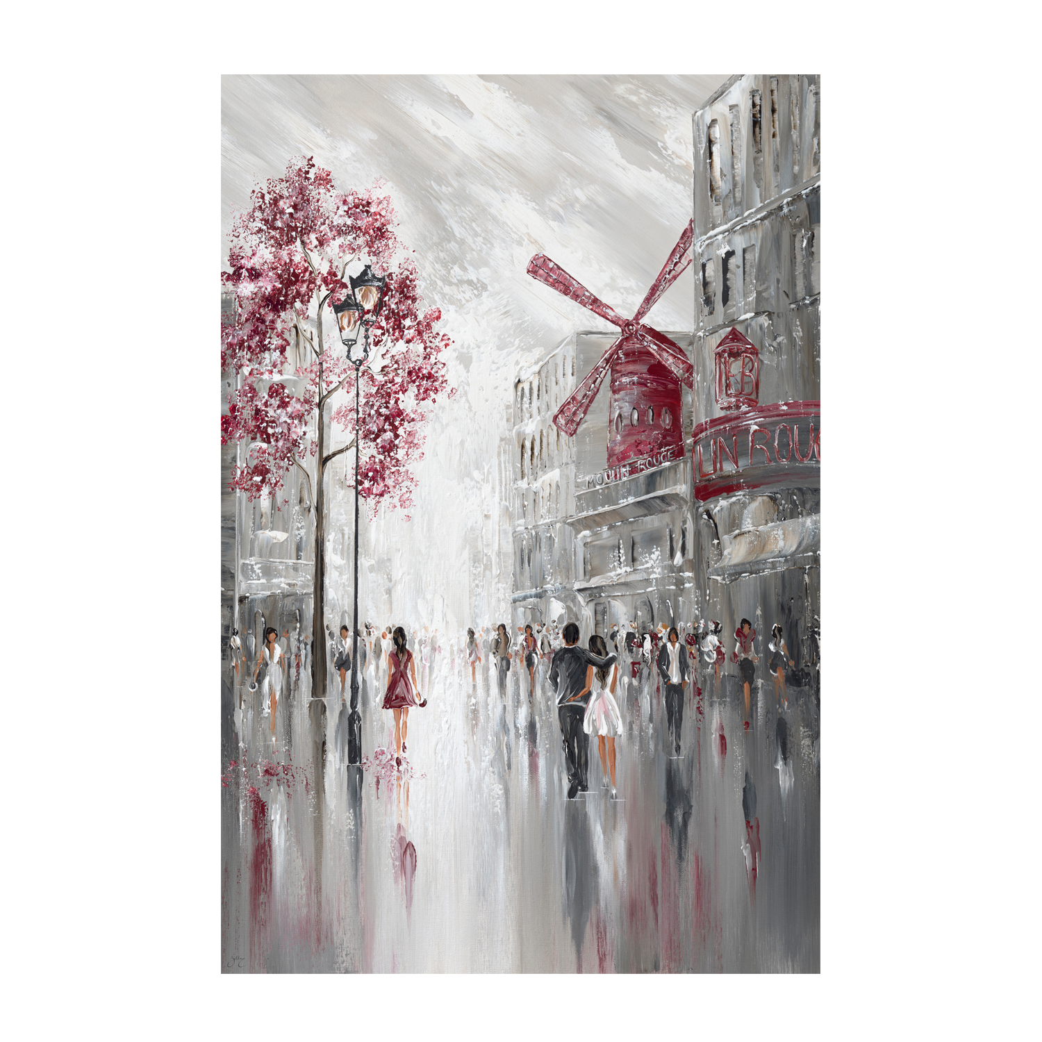 wall-art-print-canvas-poster-framed-Moulin Rouge, Streetscape , By Isabella Karolewicz-1