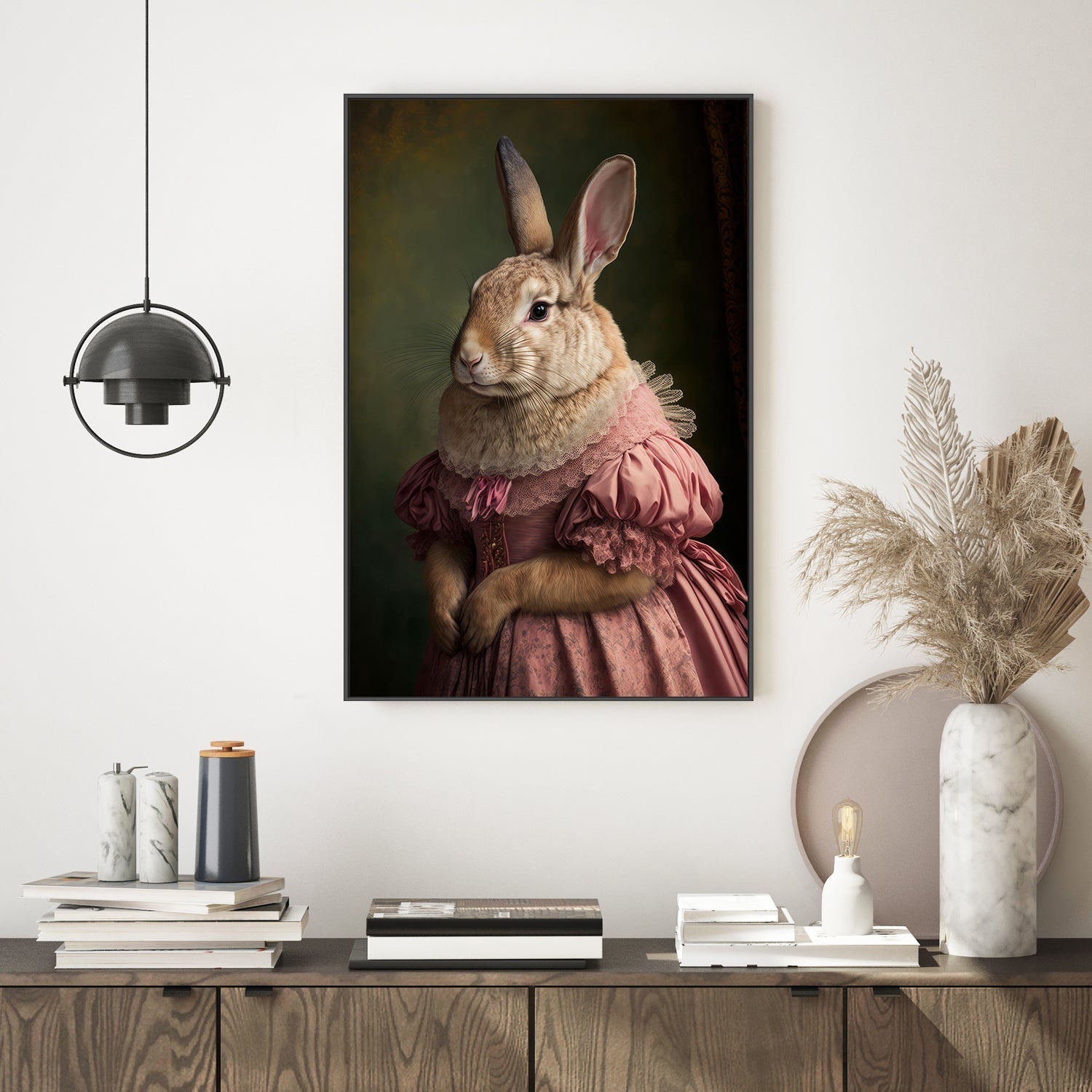 wall-art-print-canvas-poster-framed-Mrs Bunny's Daughter , By Treechild-GIOIA-WALL-ART