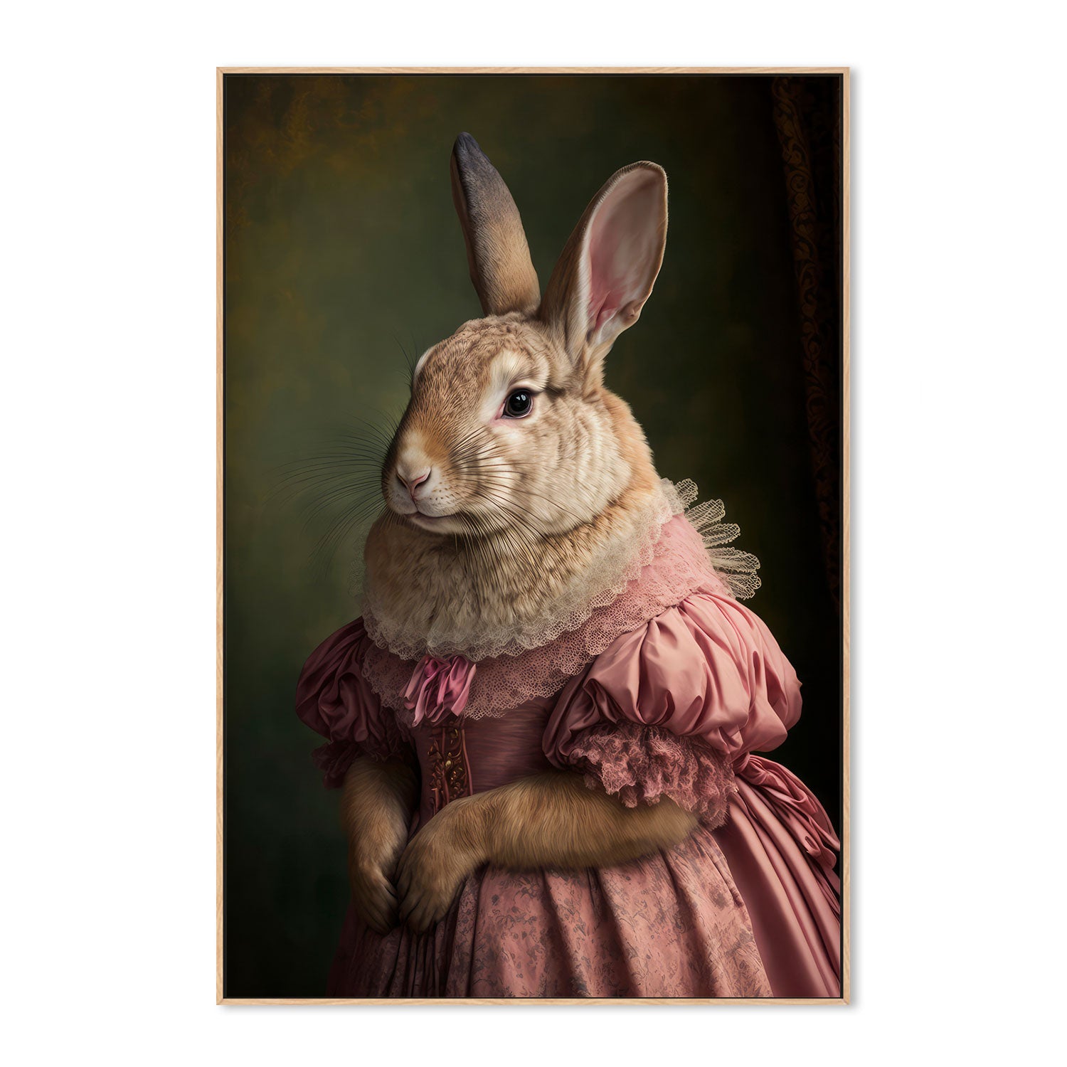 wall-art-print-canvas-poster-framed-Mrs Bunny's Daughter , By Treechild-GIOIA-WALL-ART