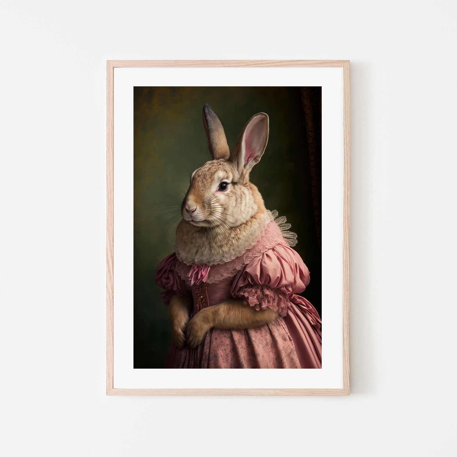 wall-art-print-canvas-poster-framed-Mrs Bunny's Daughter , By Treechild-GIOIA-WALL-ART