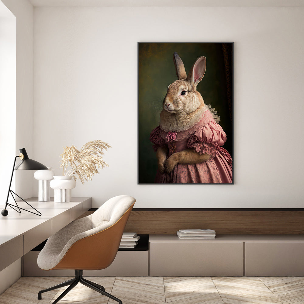 wall-art-print-canvas-poster-framed-Mrs Bunny's Daughter , By Treechild-GIOIA-WALL-ART