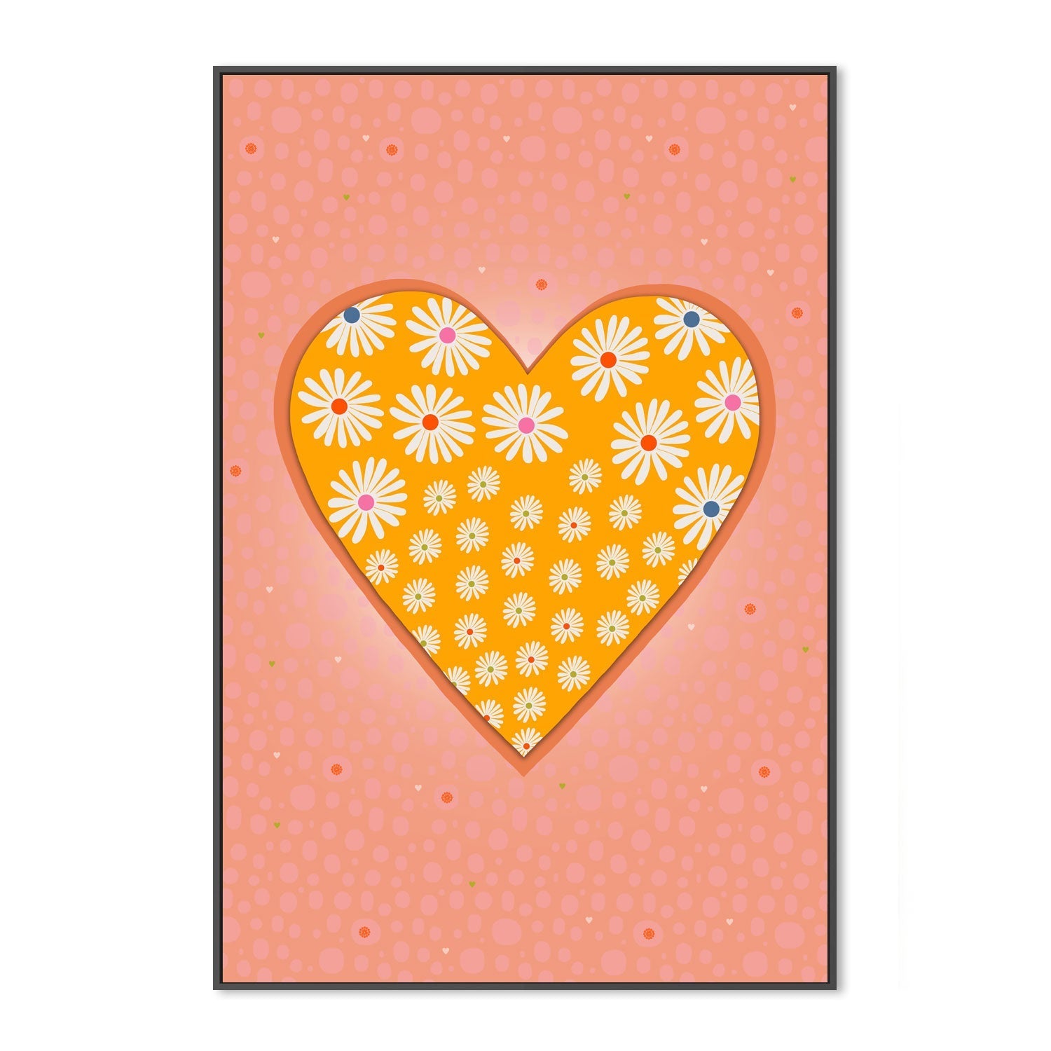 wall-art-print-canvas-poster-framed-Mustard Heart , By Unratio-3