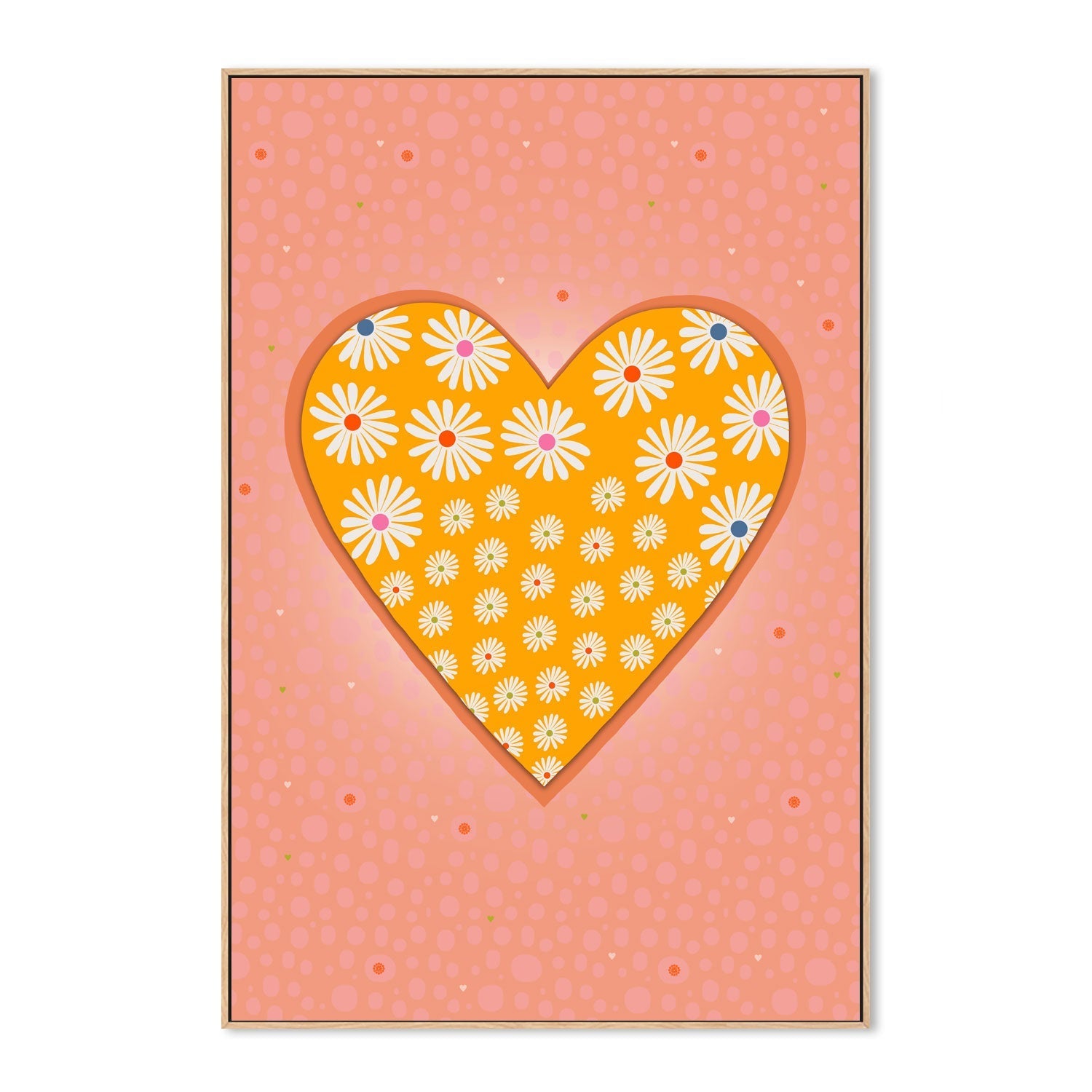 wall-art-print-canvas-poster-framed-Mustard Heart , By Unratio-4