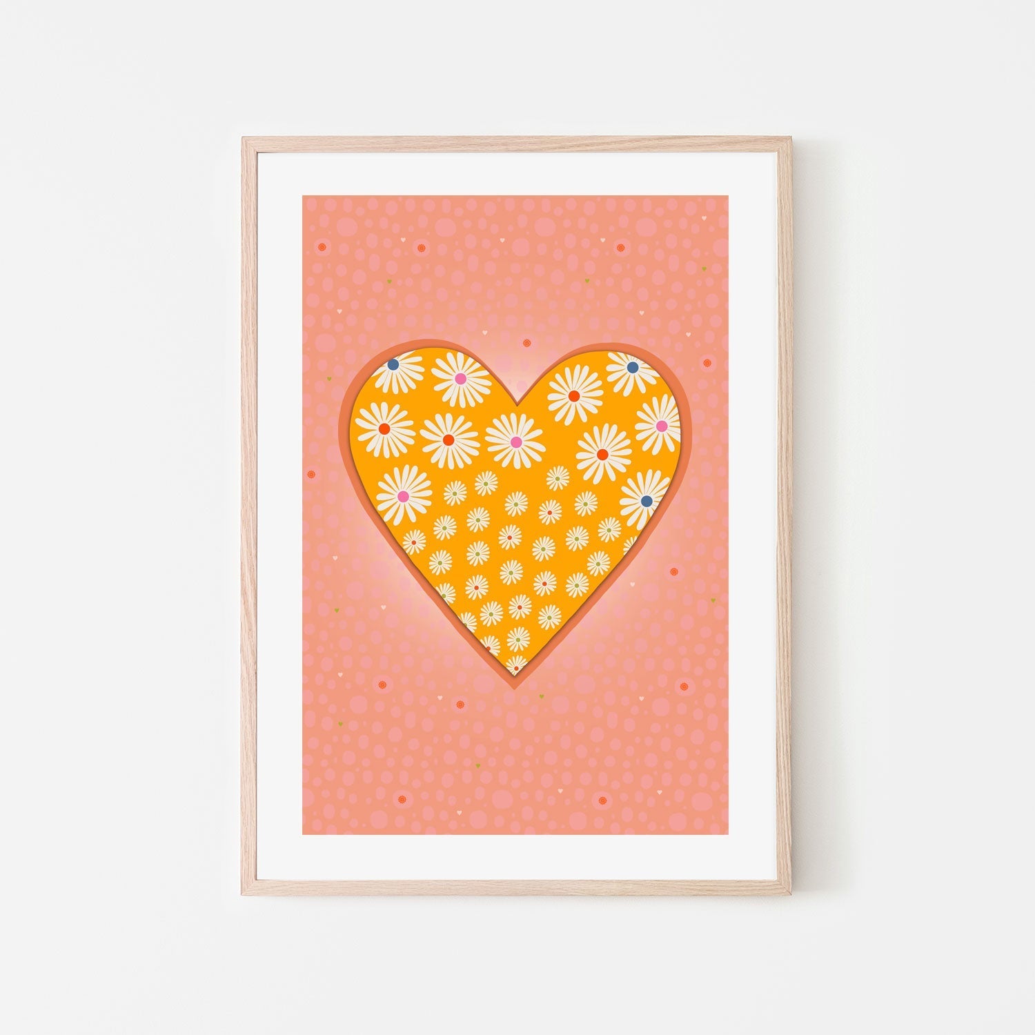 wall-art-print-canvas-poster-framed-Mustard Heart , By Unratio-6