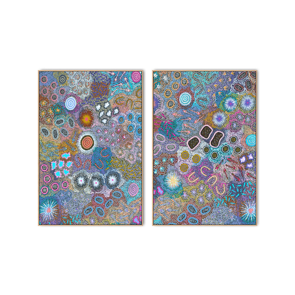 My Grandmother's Country, Set Of 2 , By Michelle Possum Nungurrayi