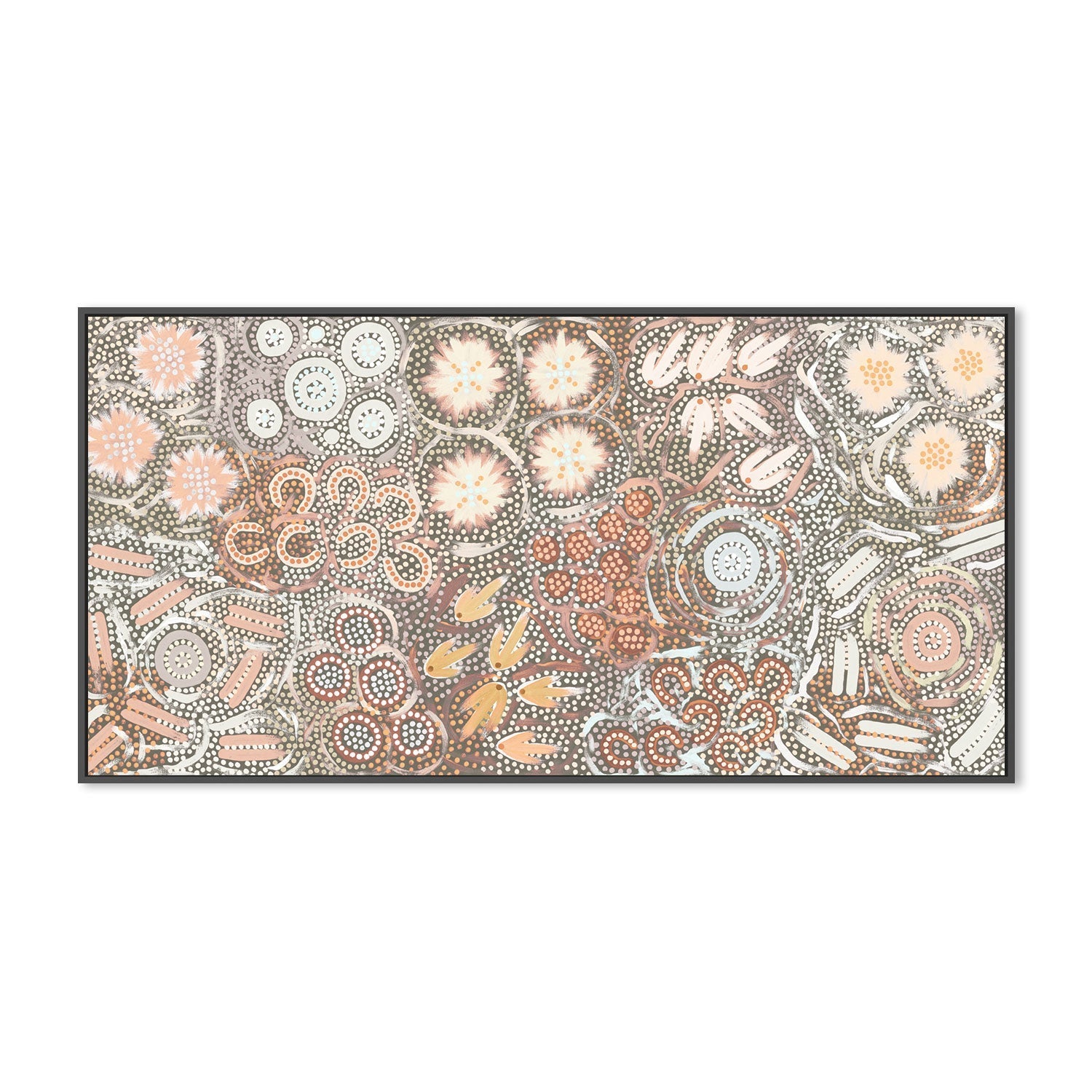 wall-art-print-canvas-poster-framed-My Great Great Grandmothers Land, Peach Tone , By Azeza Possum-3