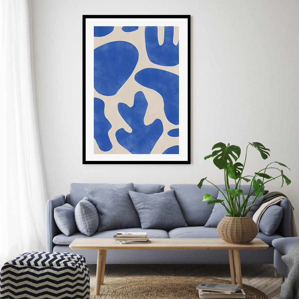 wall-art-print-canvas-poster-framed-Mystic Cobalt , By Elena Ristova-GIOIA-WALL-ART