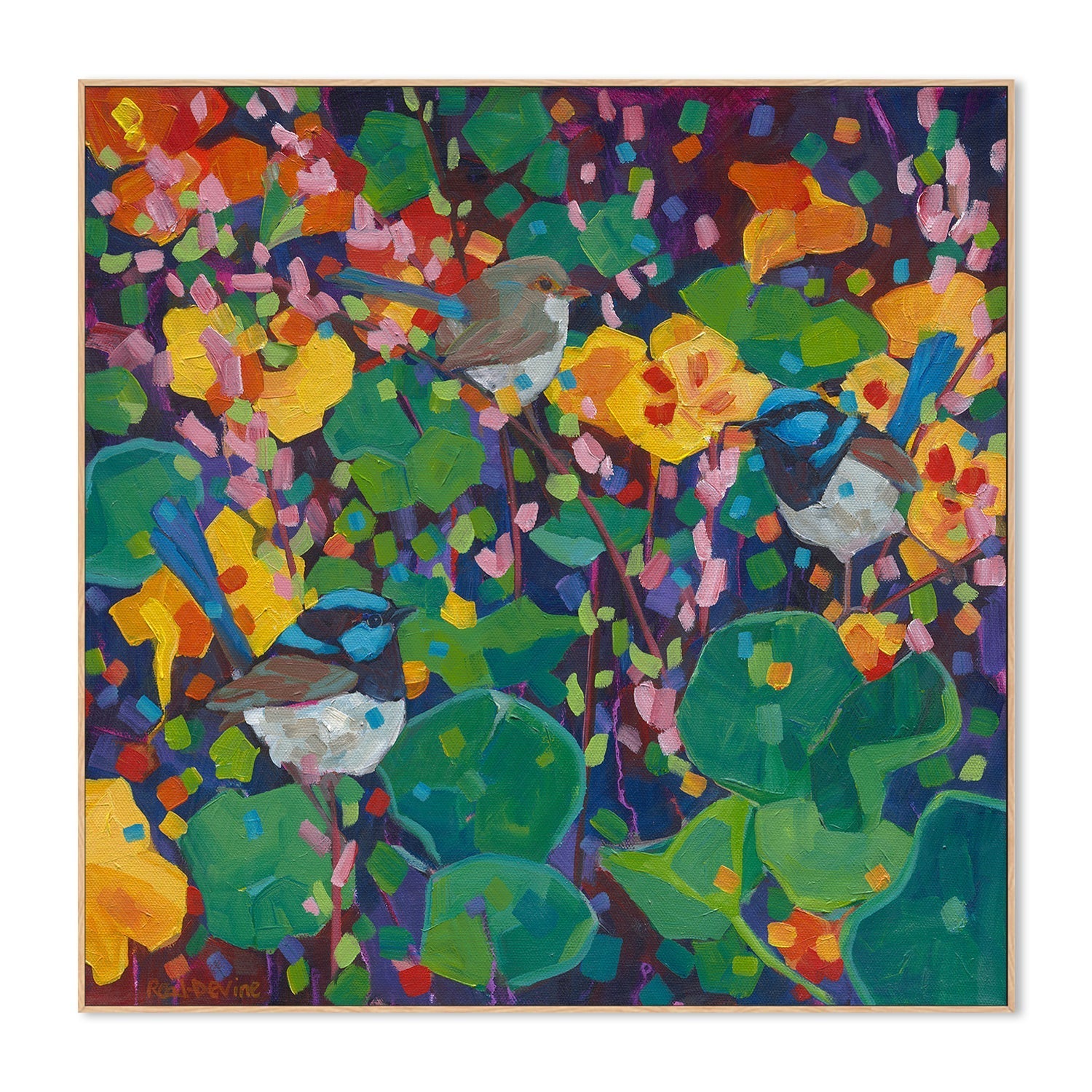 wall-art-print-canvas-poster-framed-Nasturtium Party , By Mellissa Read-Devine , By Mellissa Read-Devine-4