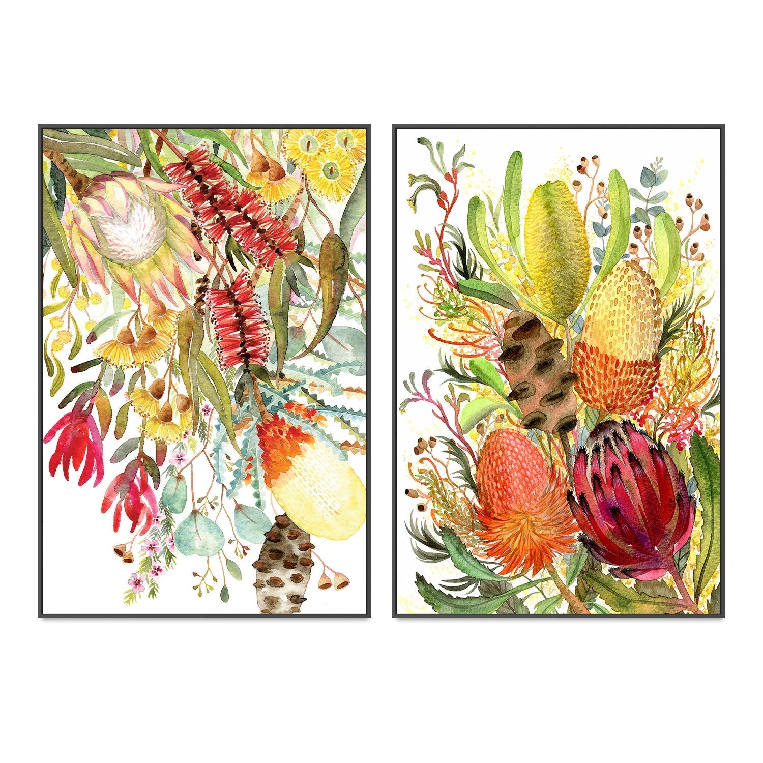 Native Bunch, Style A & B, Set of 2 , By Jessie Mitchelson