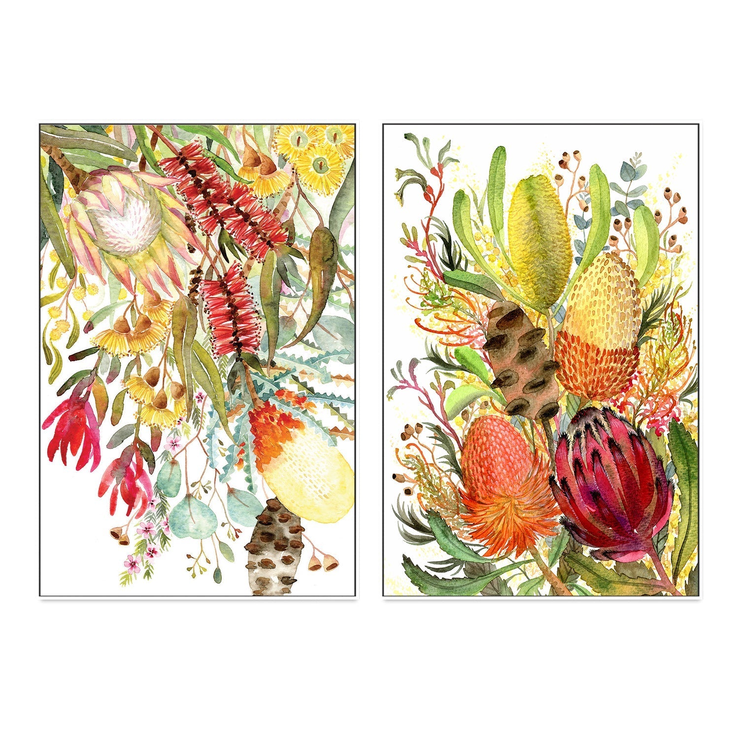 Native Bunch, Style A & B, Set of 2 , By Jessie Mitchelson