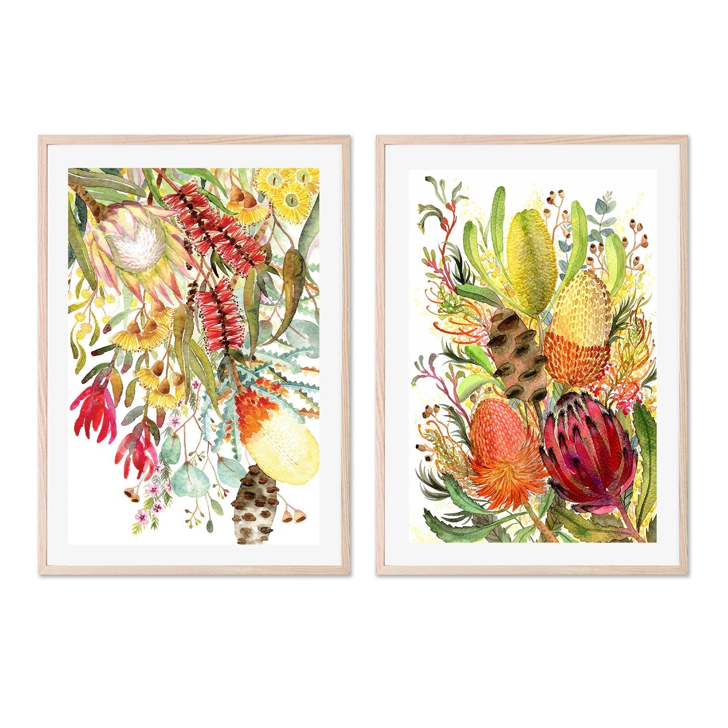 Native Bunch, Style A & B, Set of 2 , By Jessie Mitchelson