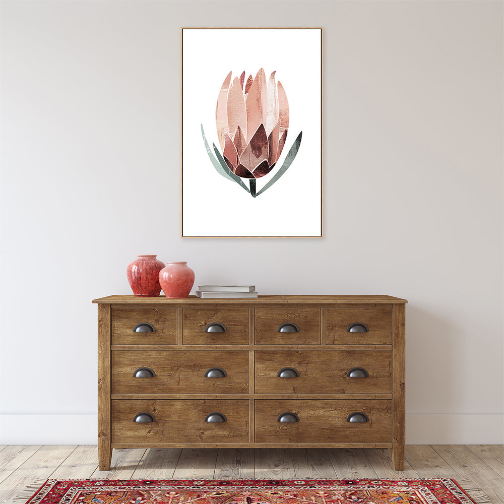 wall-art-print-canvas-poster-framed-Native Protea-by-Dear Musketeer Studio-Gioia Wall Art