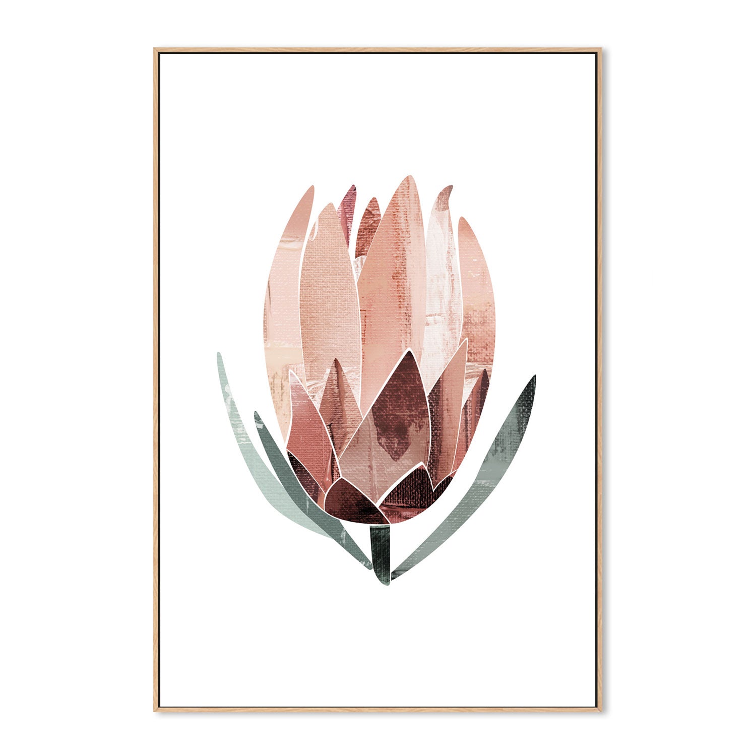 wall-art-print-canvas-poster-framed-Native Protea-by-Dear Musketeer Studio-Gioia Wall Art