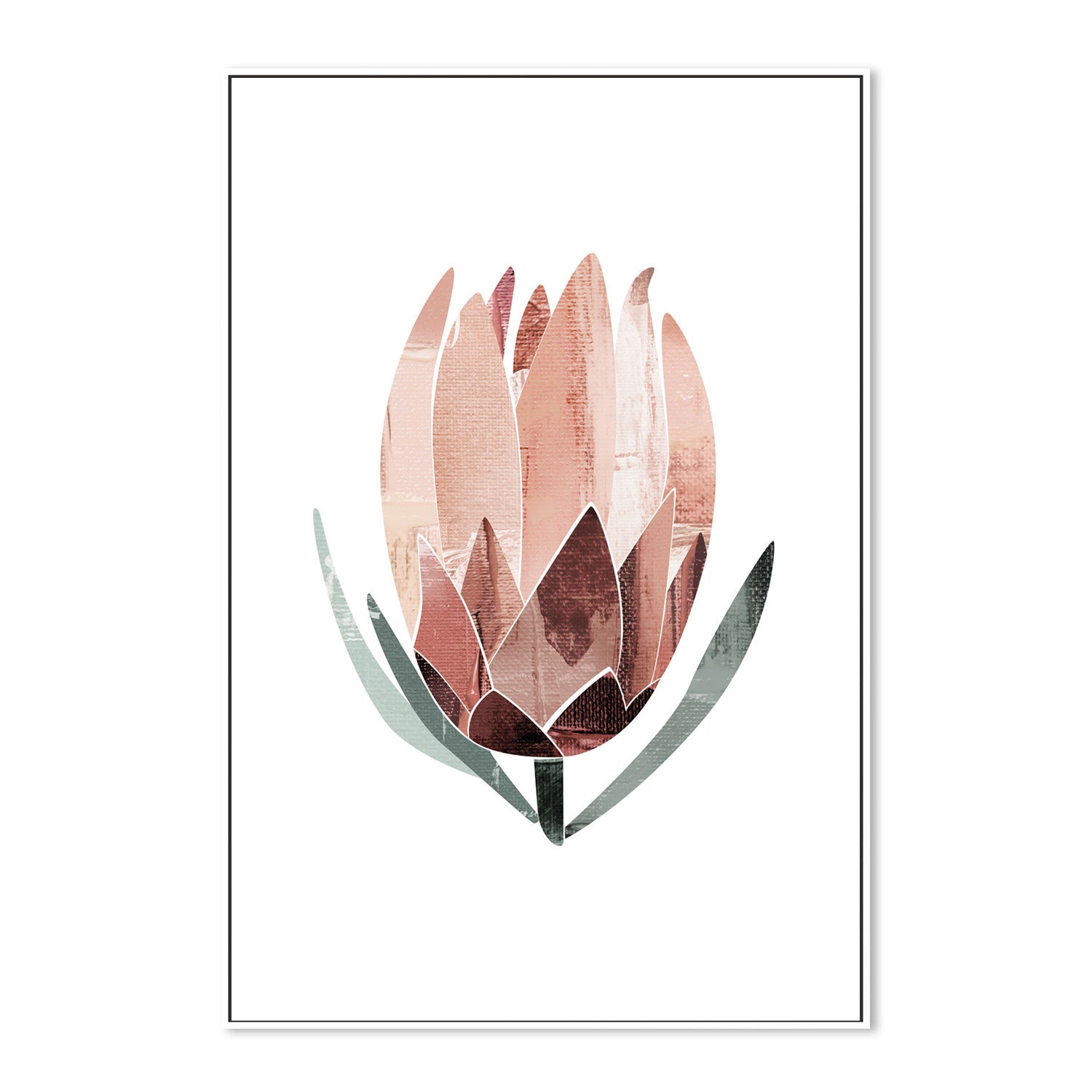 wall-art-print-canvas-poster-framed-Native Protea-by-Dear Musketeer Studio-Gioia Wall Art