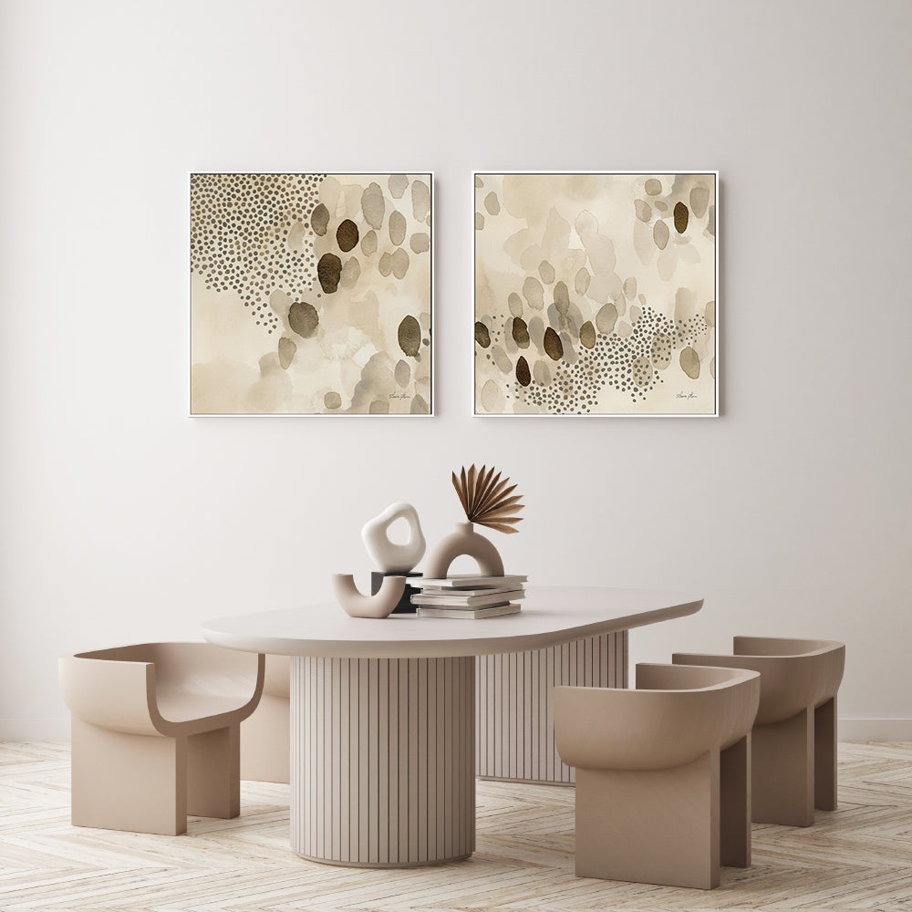 wall-art-print-canvas-poster-framed-Natural Abstract, Style A & B, Set Of 2 , By Laura Horn-GIOIA-WALL-ART