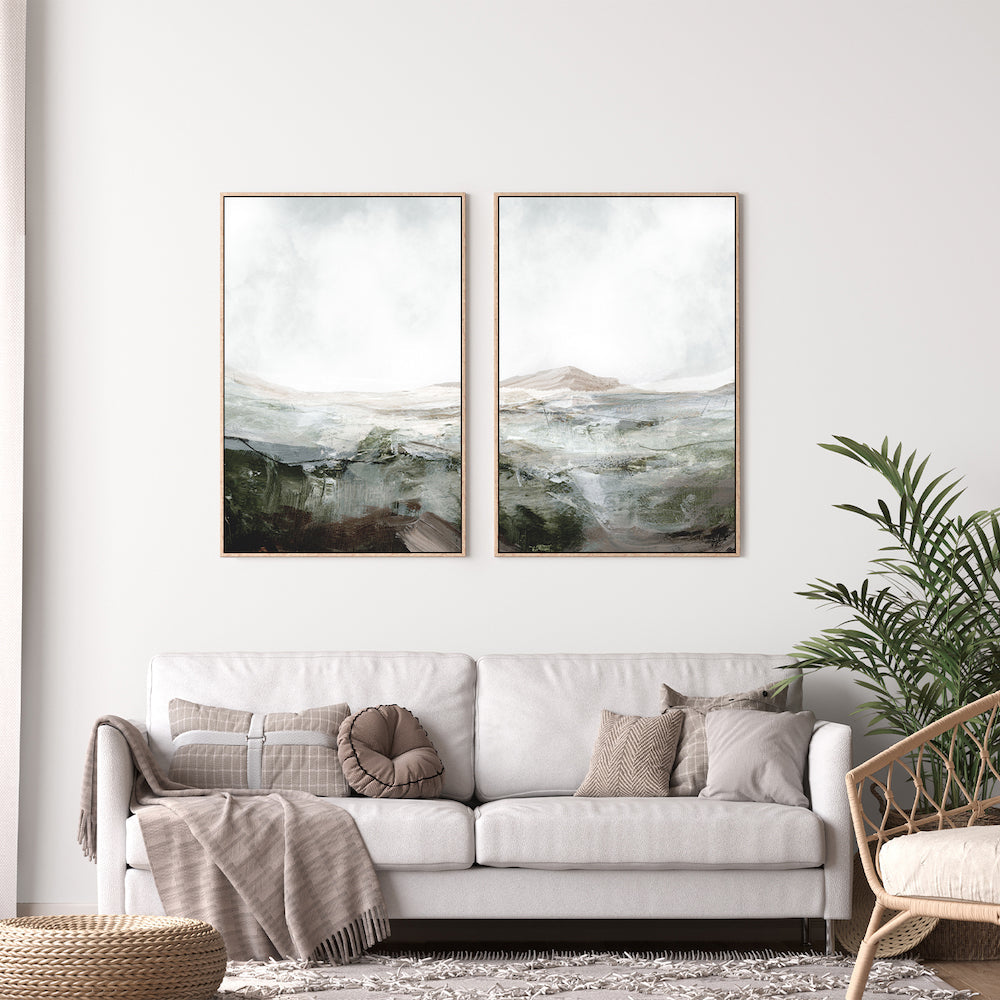 wall-art-print-canvas-poster-framed-Natural Land, Style A & B, Set Of 2 , By Dan Hobday-GIOIA-WALL-ART