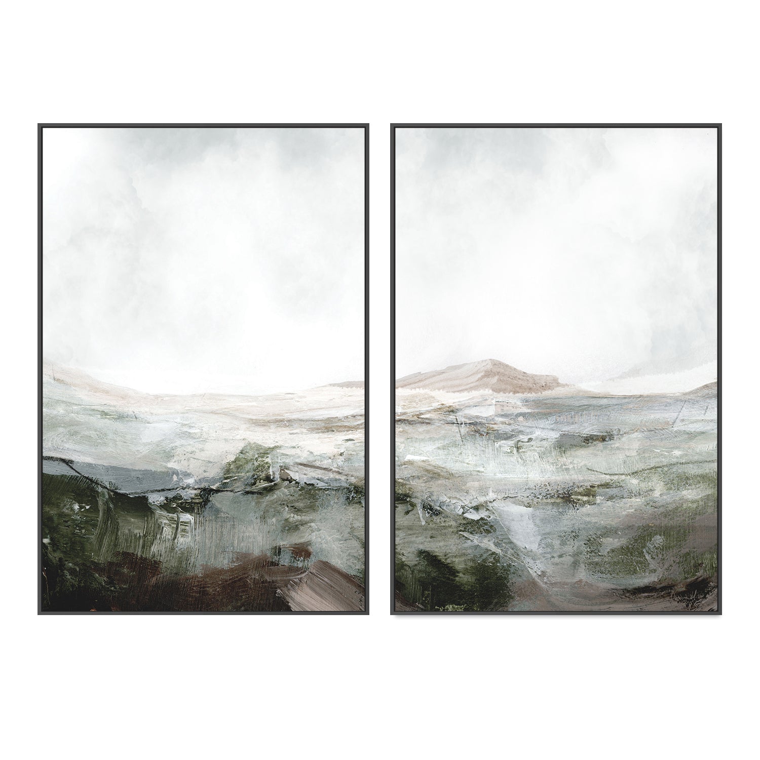 wall-art-print-canvas-poster-framed-Natural Land, Style A & B, Set Of 2 , By Dan Hobday-GIOIA-WALL-ART