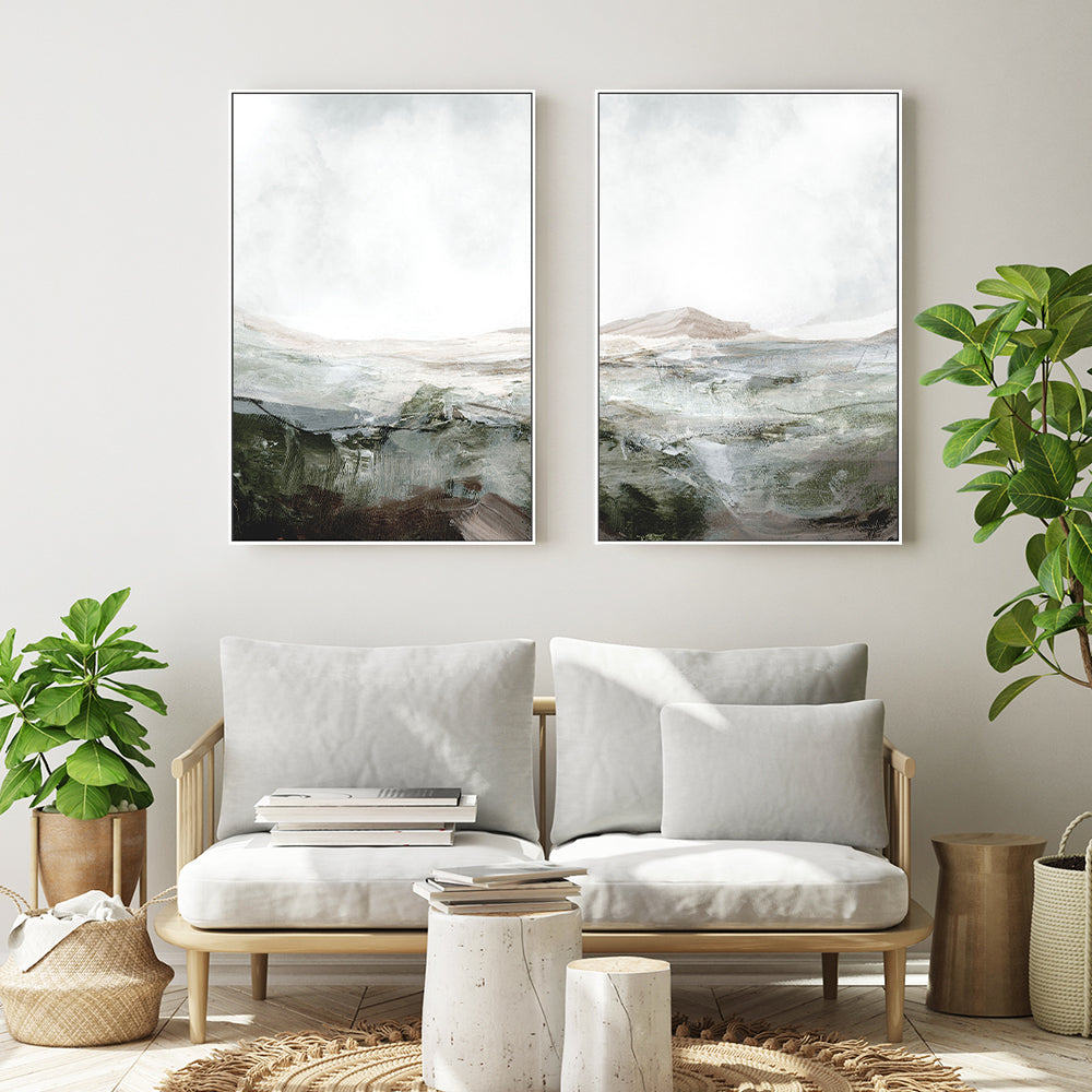 wall-art-print-canvas-poster-framed-Natural Land, Style A & B, Set Of 2 , By Dan Hobday-GIOIA-WALL-ART