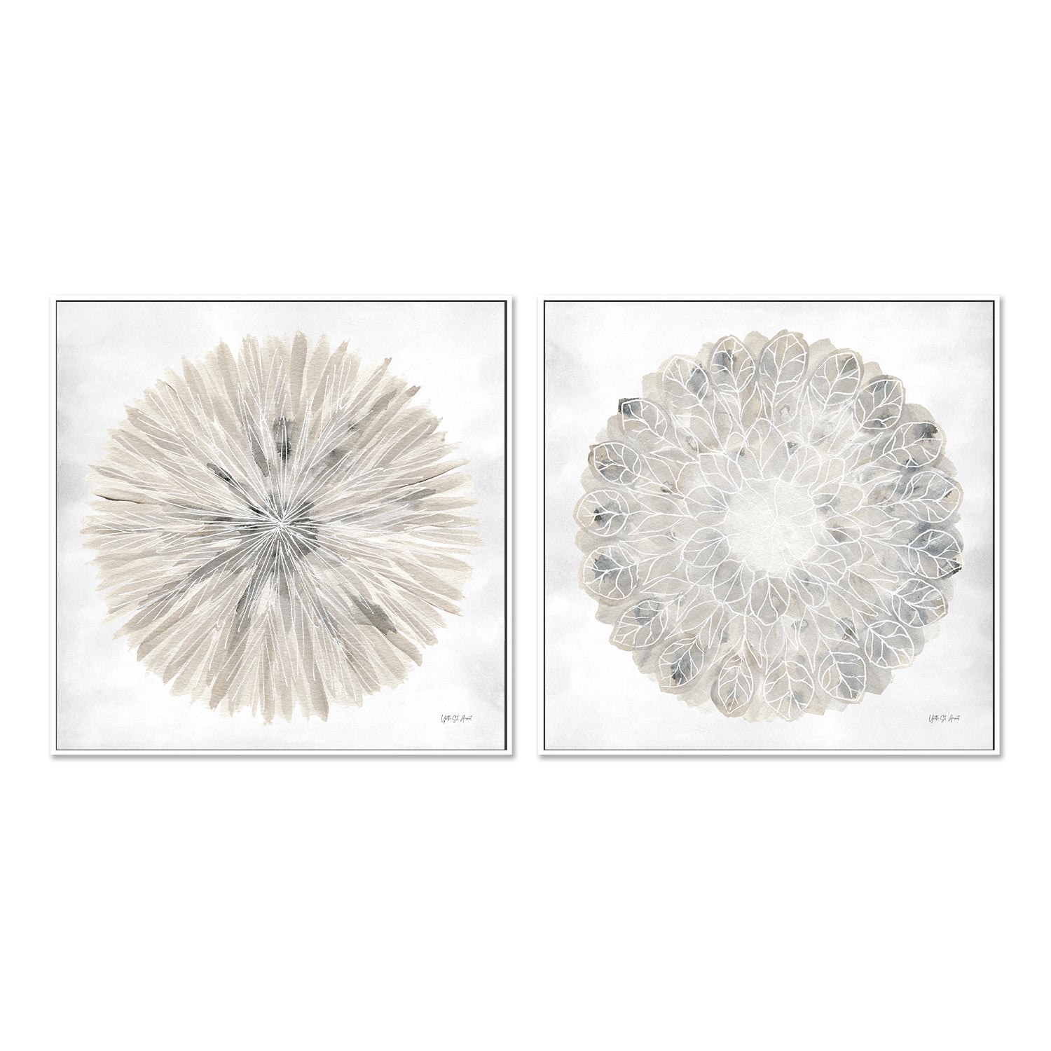 wall-art-print-canvas-poster-framed-Natures Pinwheel, Style A & B, Set Of 2 , By Yvette St. Amant-5