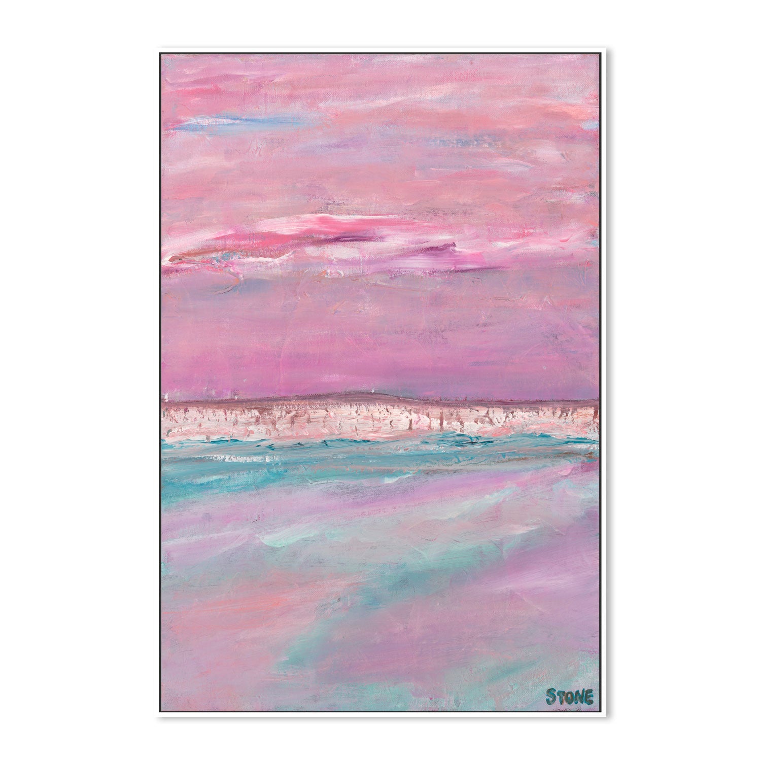 wall-art-print-canvas-poster-framed-Nautical Blush , By Belinda Stone-GIOIA-WALL-ART