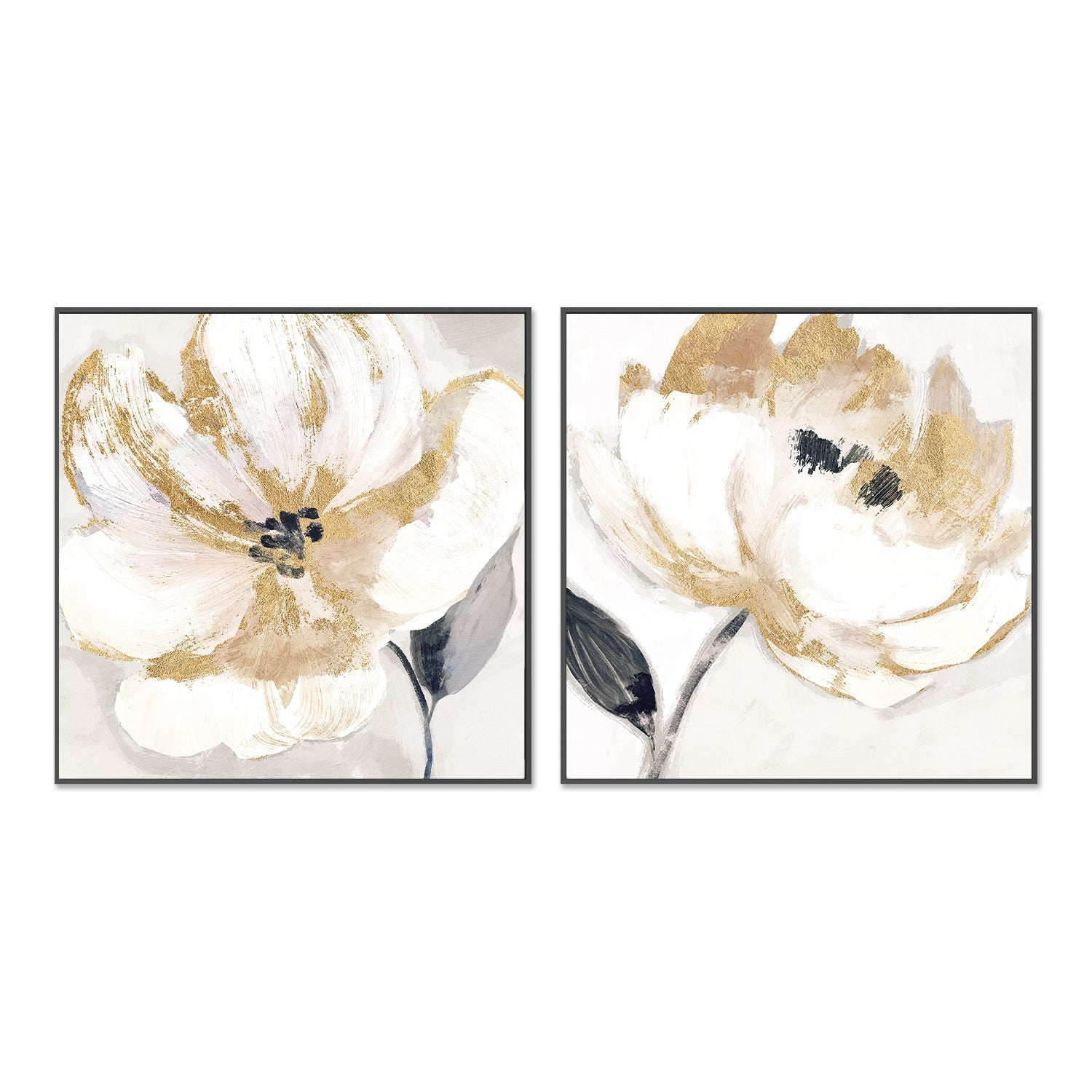 wall-art-print-canvas-poster-framed-Neutral Bloom, Style A & B, Set of 2 , By Nina Blue-3