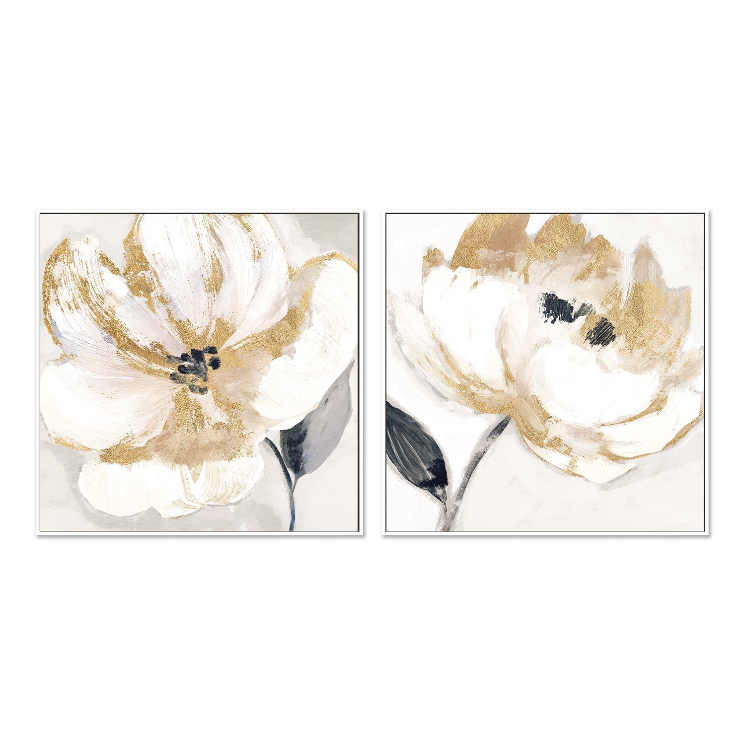 wall-art-print-canvas-poster-framed-Neutral Bloom, Style A & B, Set of 2 , By Nina Blue-5