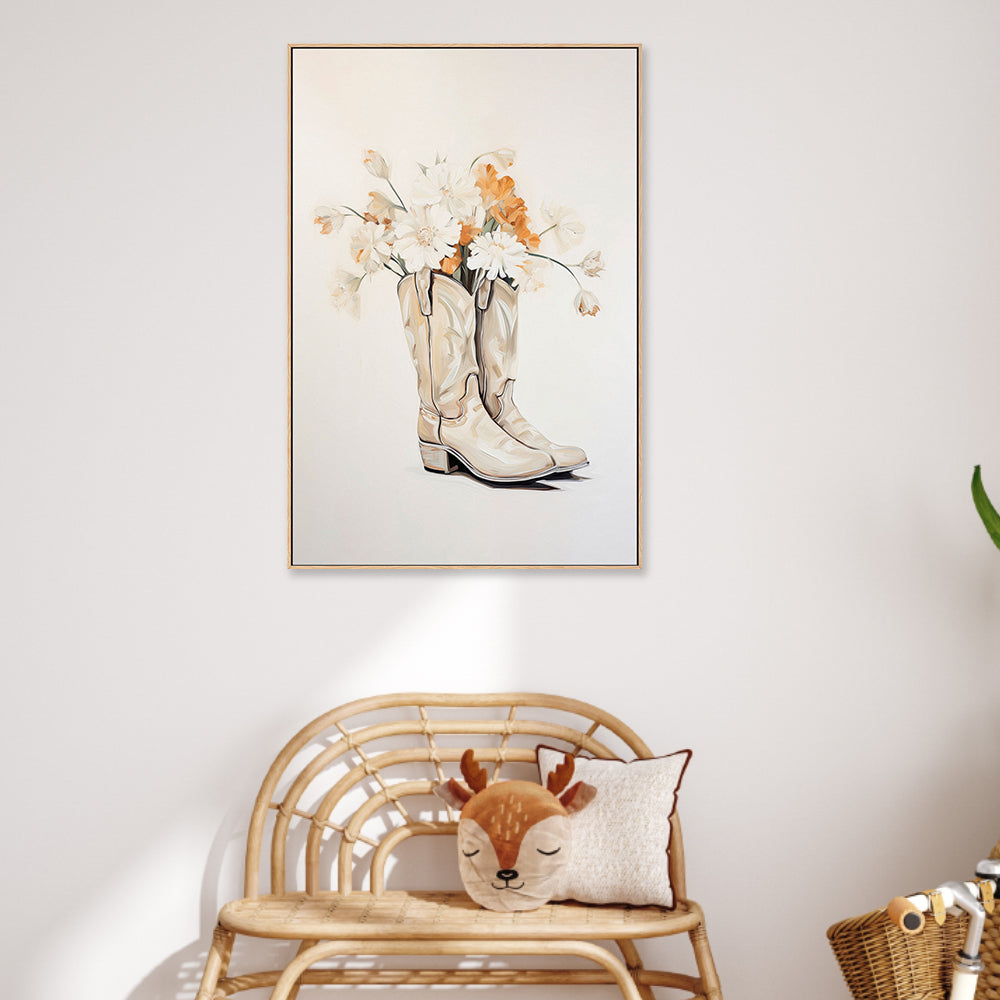 wall-art-print-canvas-poster-framed-Neutral Boots , By Lady Hana-2