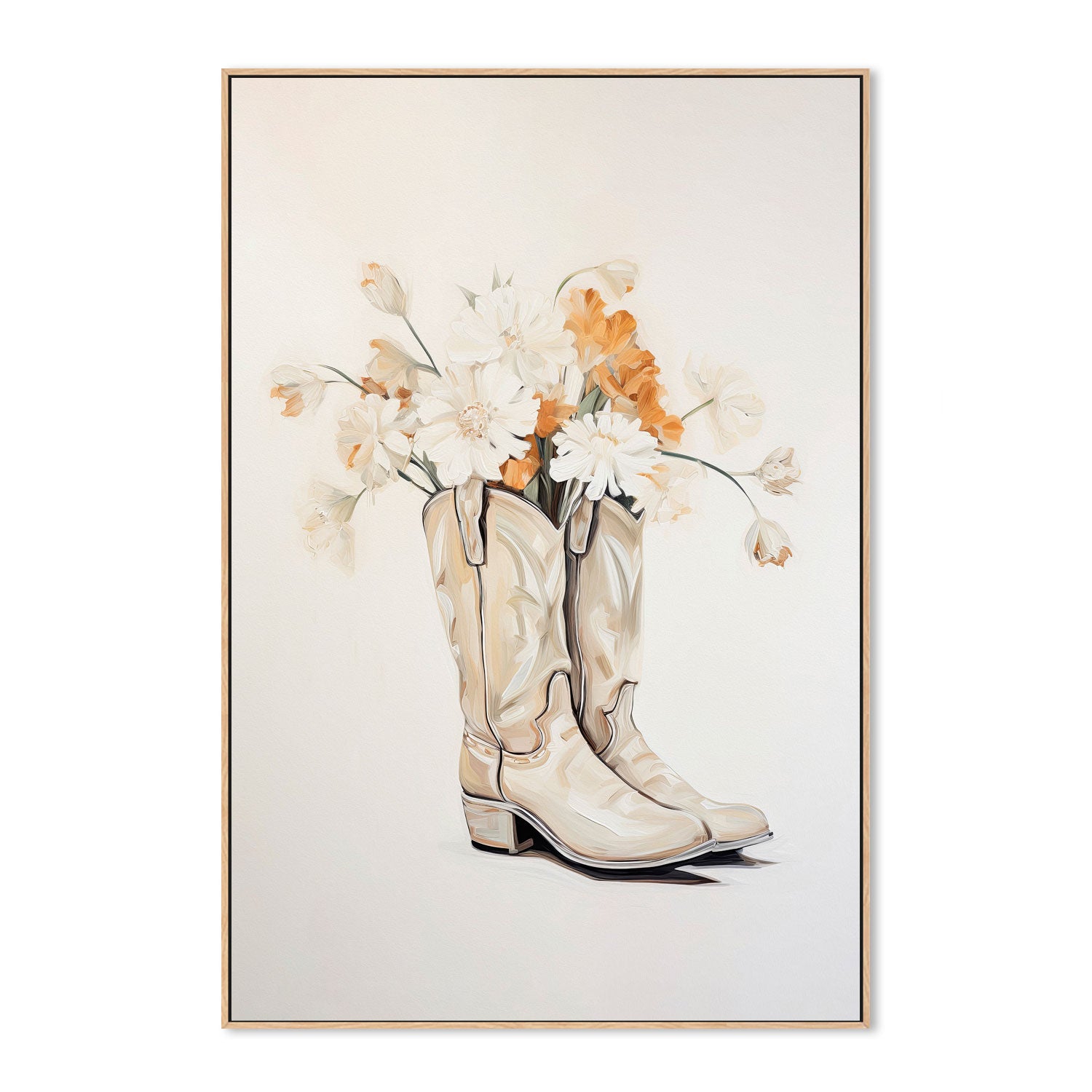 wall-art-print-canvas-poster-framed-Neutral Boots , By Lady Hana-4