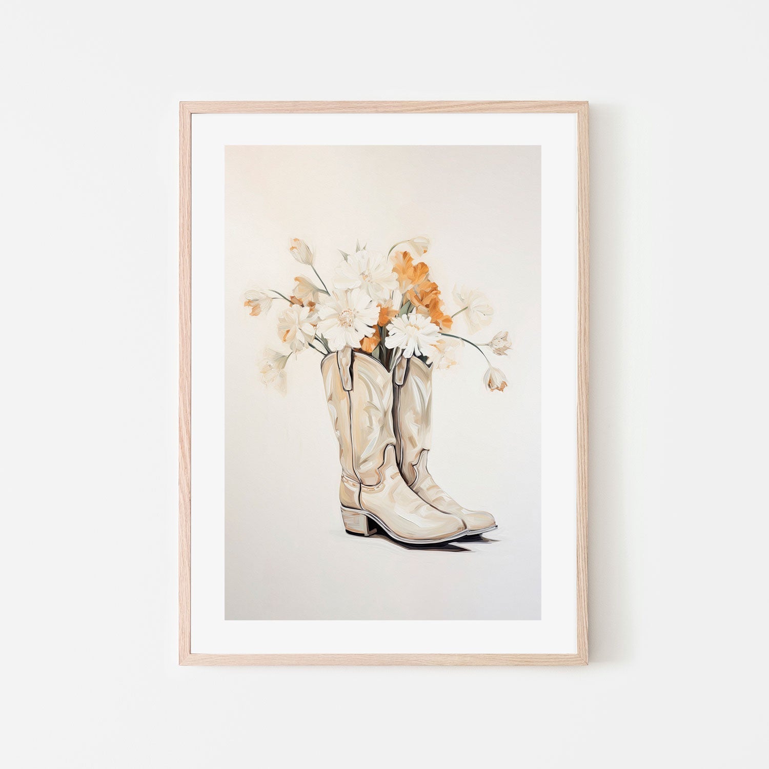 wall-art-print-canvas-poster-framed-Neutral Boots , By Lady Hana-6