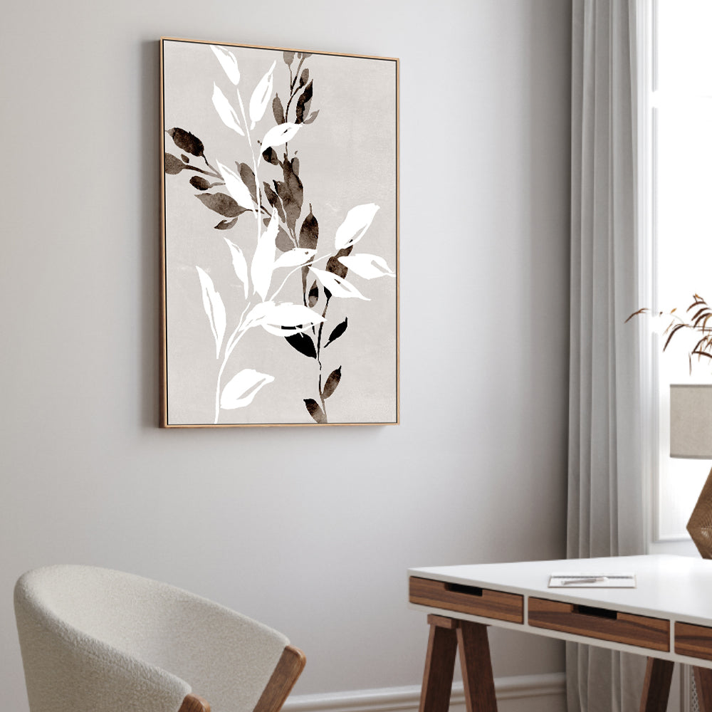 wall-art-print-canvas-poster-framed-Neutral Botanical, Style B , By Nina Blue-2