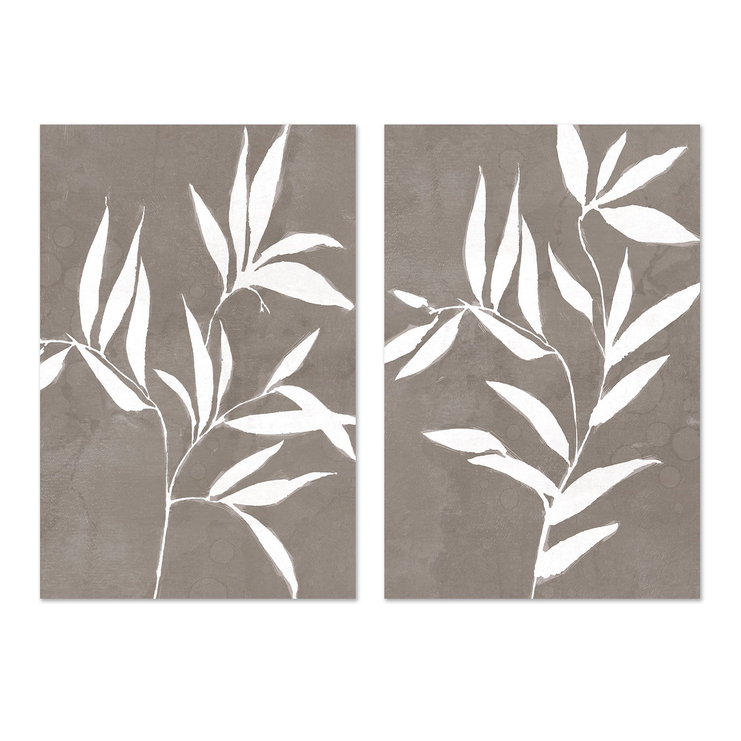 wall-art-print-canvas-poster-framed-Neutral Botanical, Style C & D, Set of 2 , By Nina Blue-1