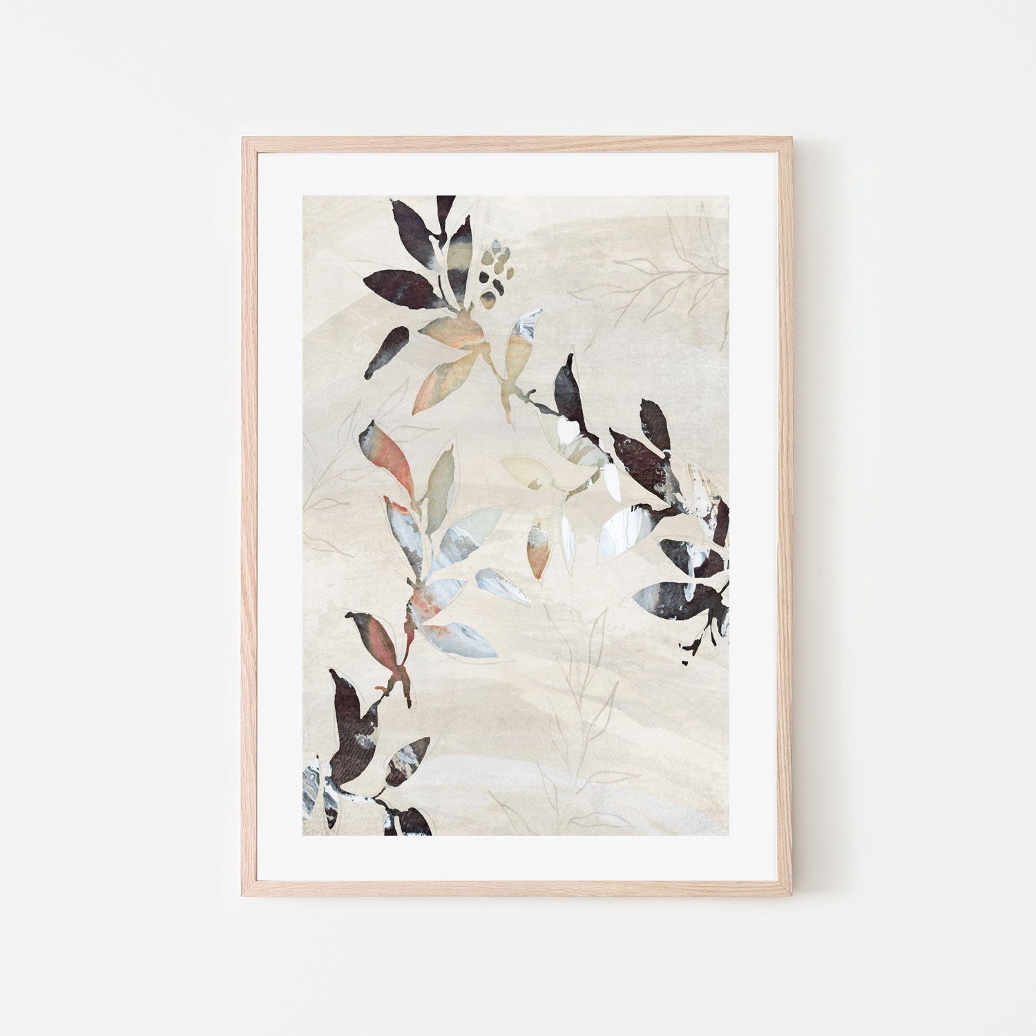 wall-art-print-canvas-poster-framed-Neutral Botanical, Style F , By Nina Blue-6