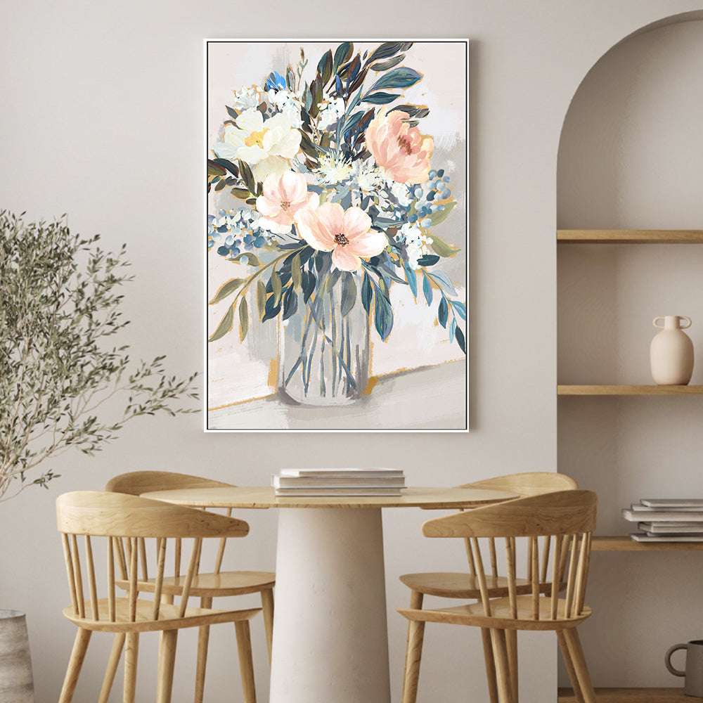 wall-art-print-canvas-poster-framed-Neutral Bouquet, Style A , By Nina Blue-2