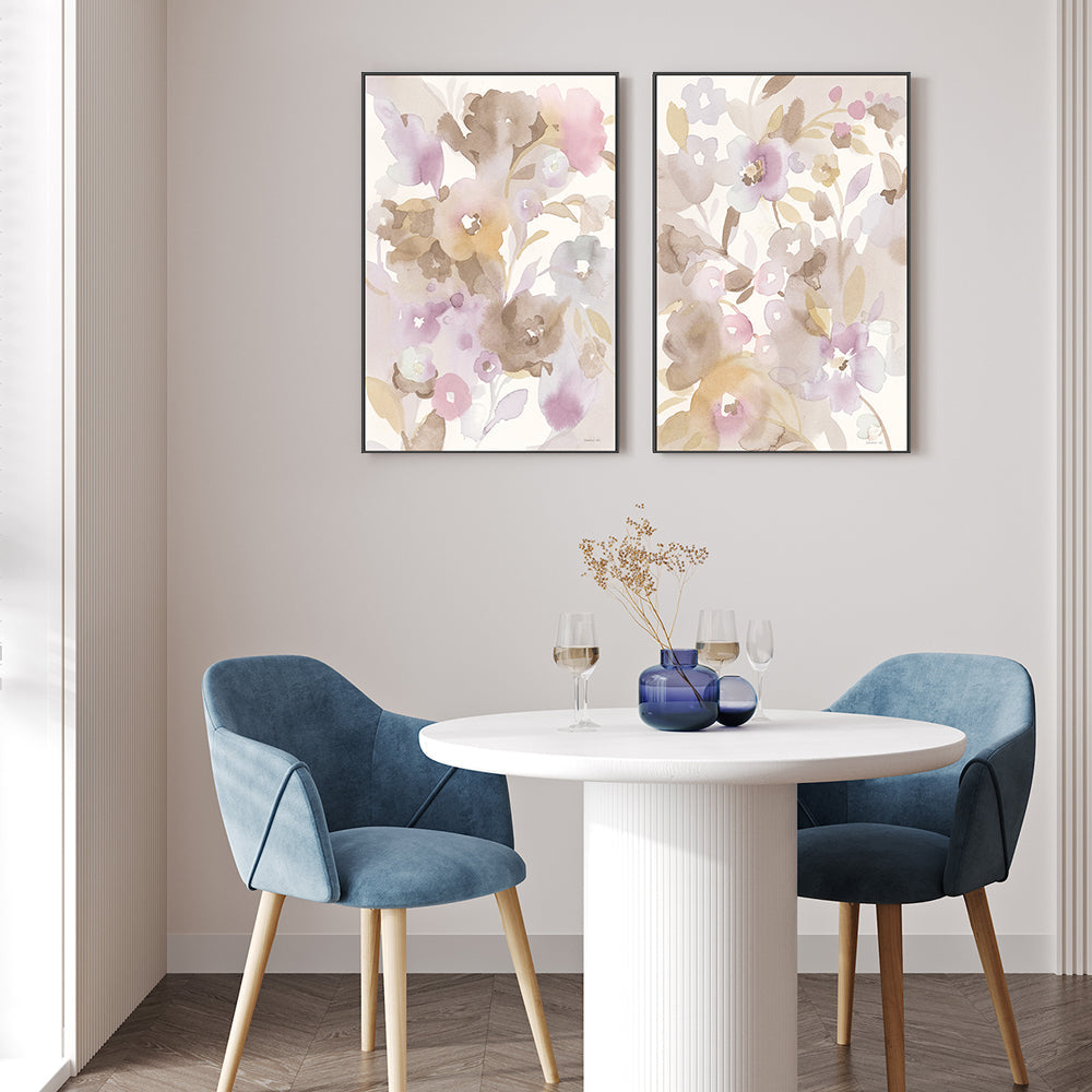 wall-art-print-canvas-poster-framed-Neutral Garden, Style A & B, Set Of 2 , By Danhui Nai-7