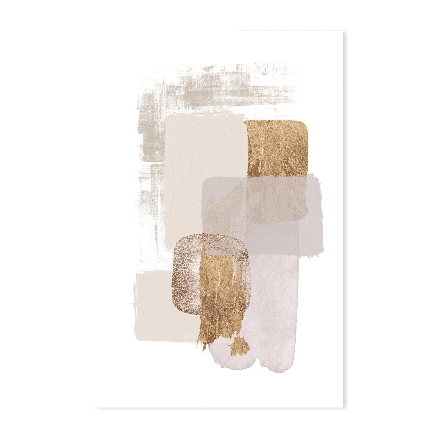 wall-art-print-canvas-poster-framed-Neutral Gold, Style A, B & C, Set Of 3 , By Sally Ann Moss-GIOIA-WALL-ART