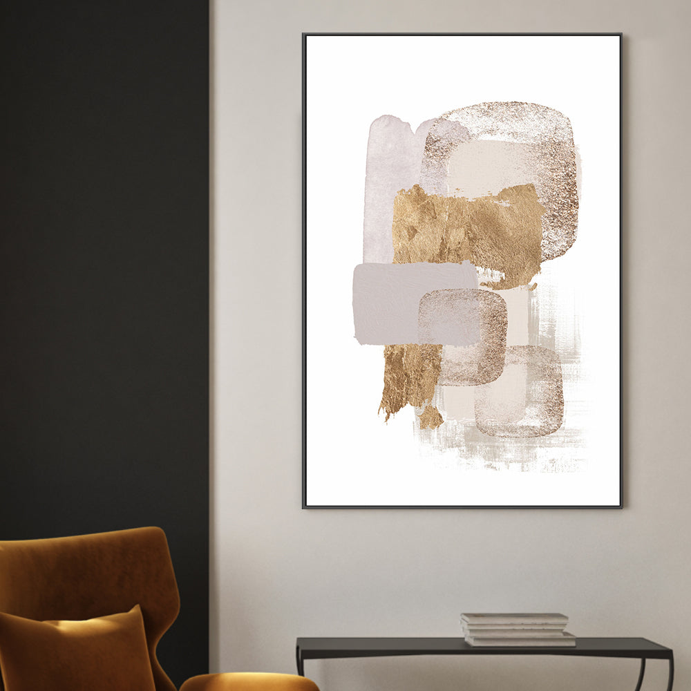 wall-art-print-canvas-poster-framed-Neutral Gold, Style A , By Sally Ann Moss-GIOIA-WALL-ART