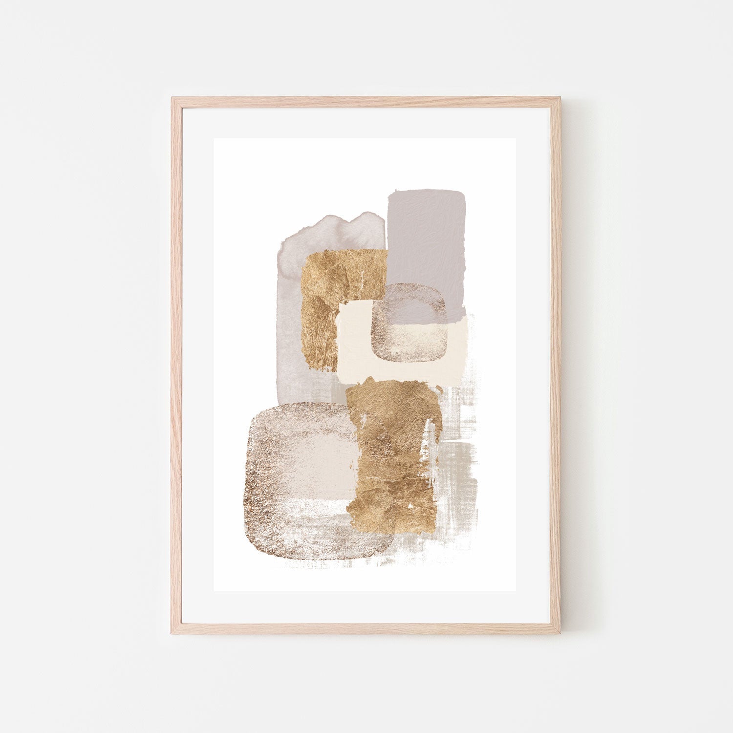 wall-art-print-canvas-poster-framed-Neutral Gold, Style C , By Sally Ann Moss-GIOIA-WALL-ART