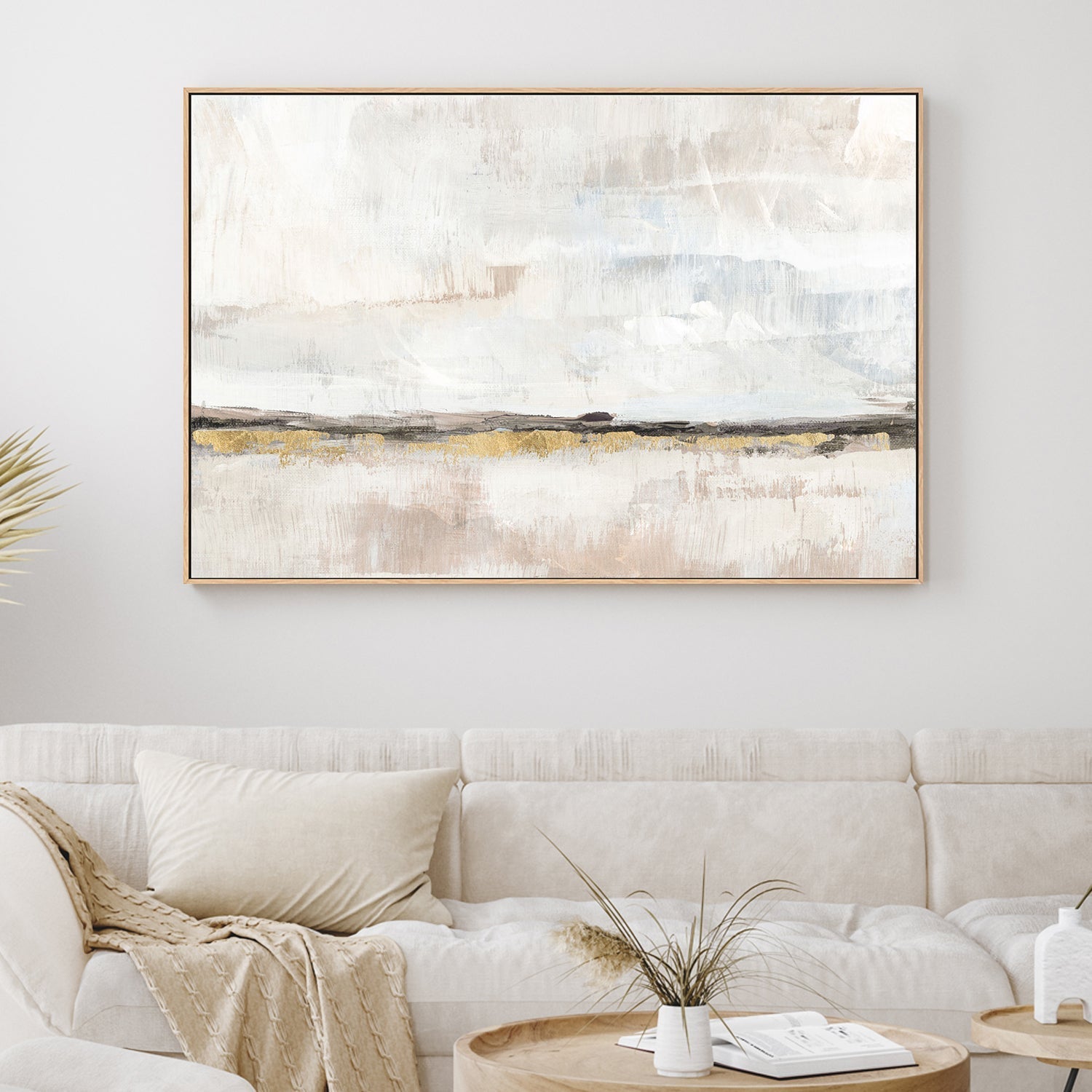 wall-art-print-canvas-poster-framed-Neutral Horizon , By Nina Blue-2