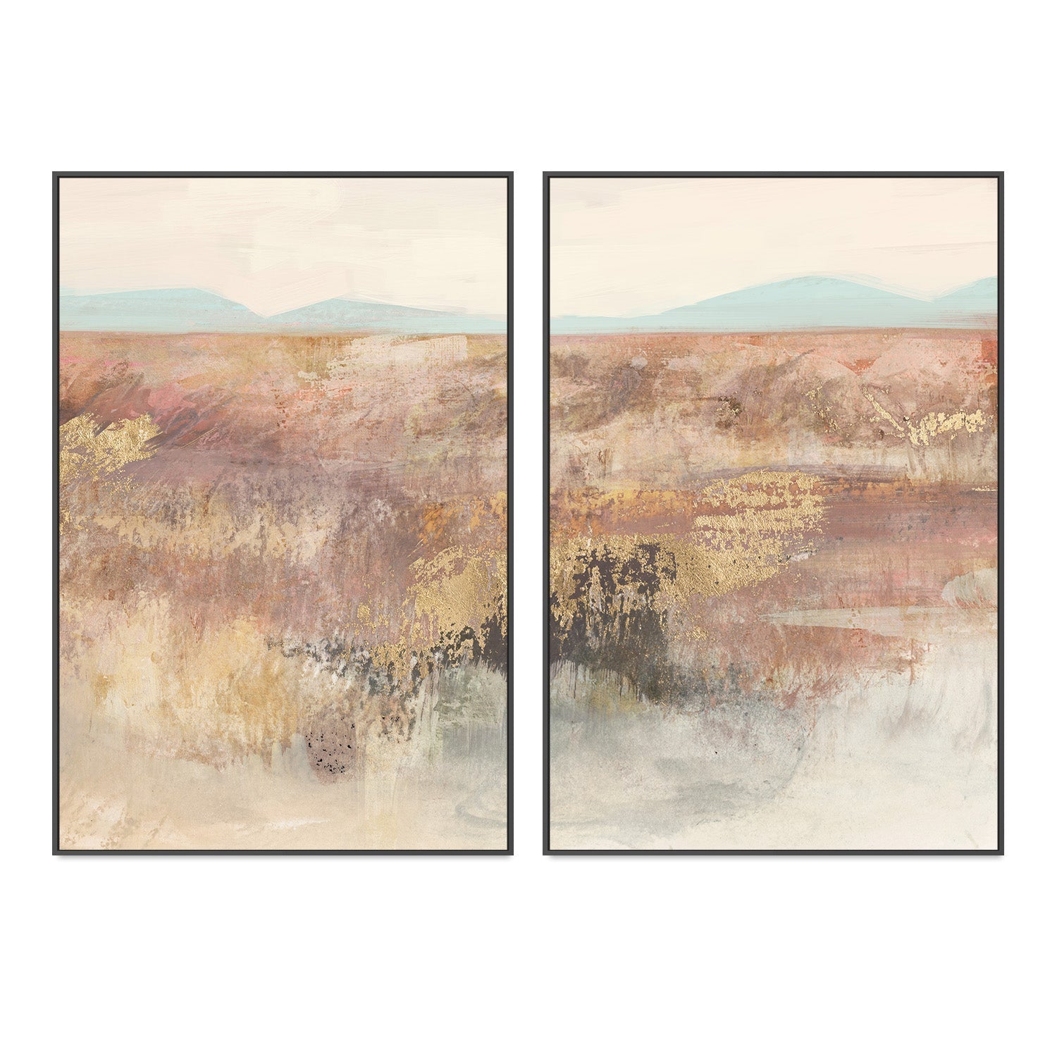 wall-art-print-canvas-poster-framed-Neutral Landscape, Style A & B, Set of 2 , By Nina Blue-3