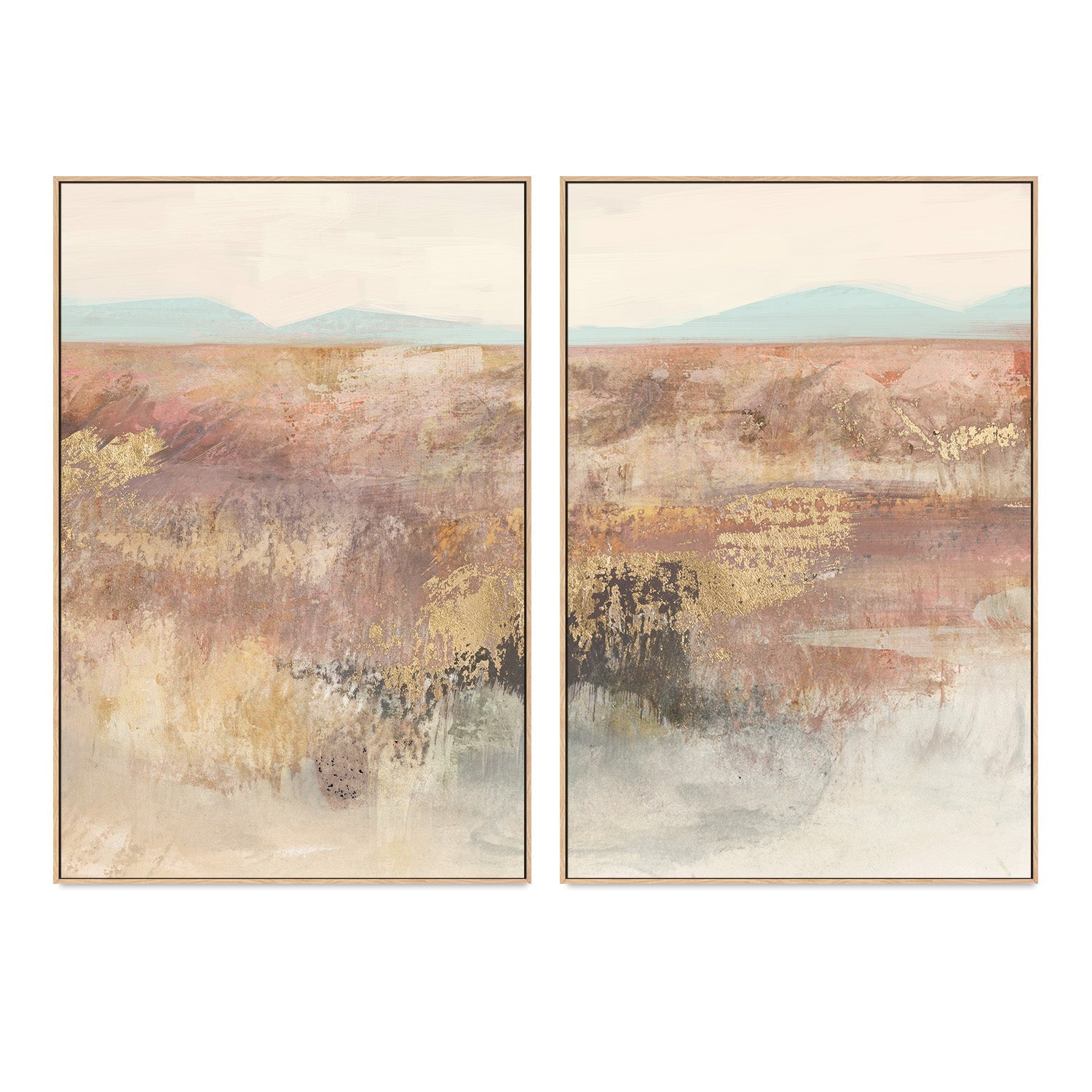 wall-art-print-canvas-poster-framed-Neutral Landscape, Style A & B, Set of 2 , By Nina Blue-4