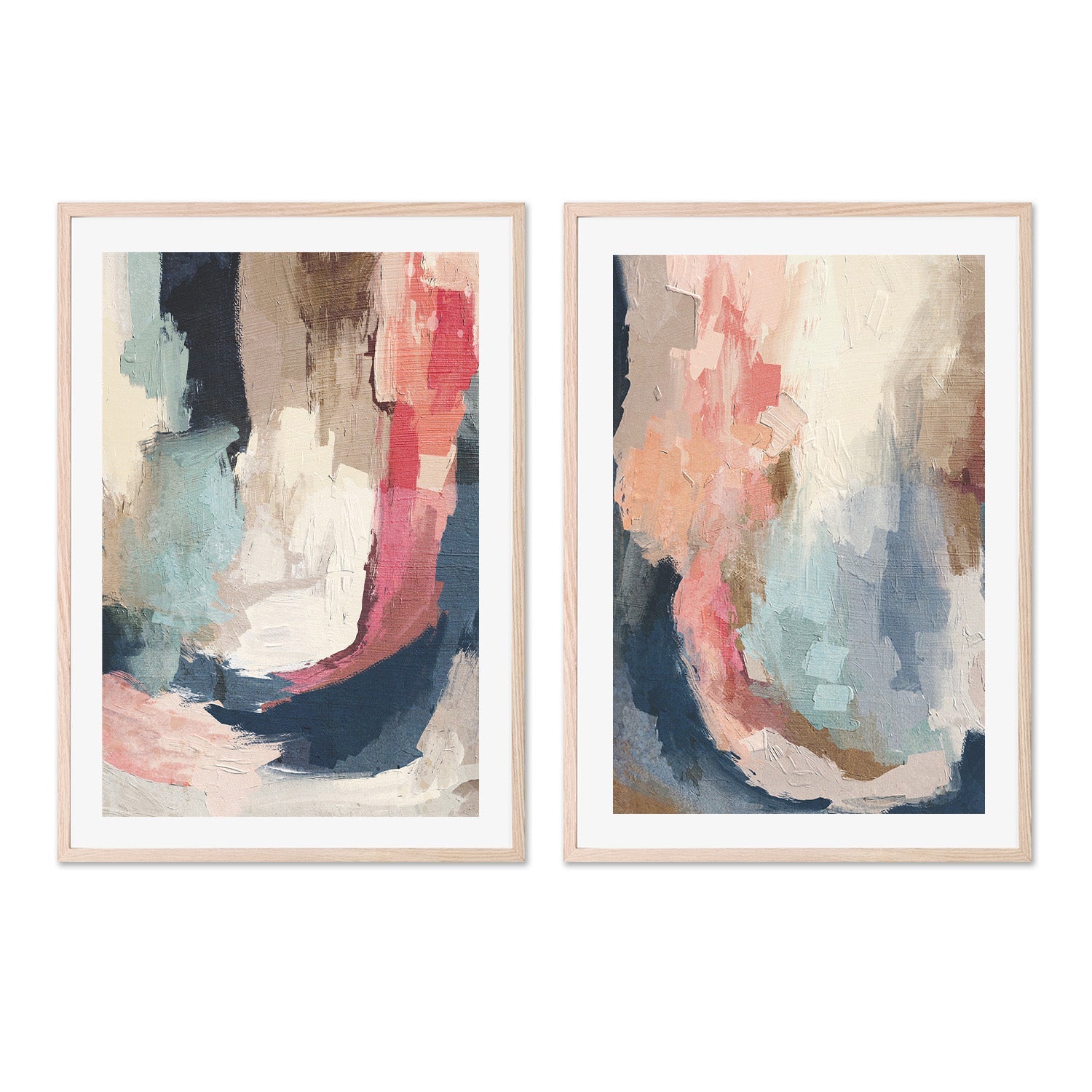 wall-art-print-canvas-poster-framed-Neutral Navy, Set of 2 , By Lisa Nohren-6