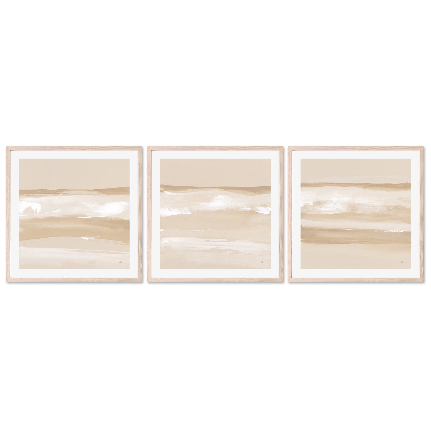 wall-art-print-canvas-poster-framed-Neutral Slate, Set of 3-by-Chris Paschke-Gioia Wall Art