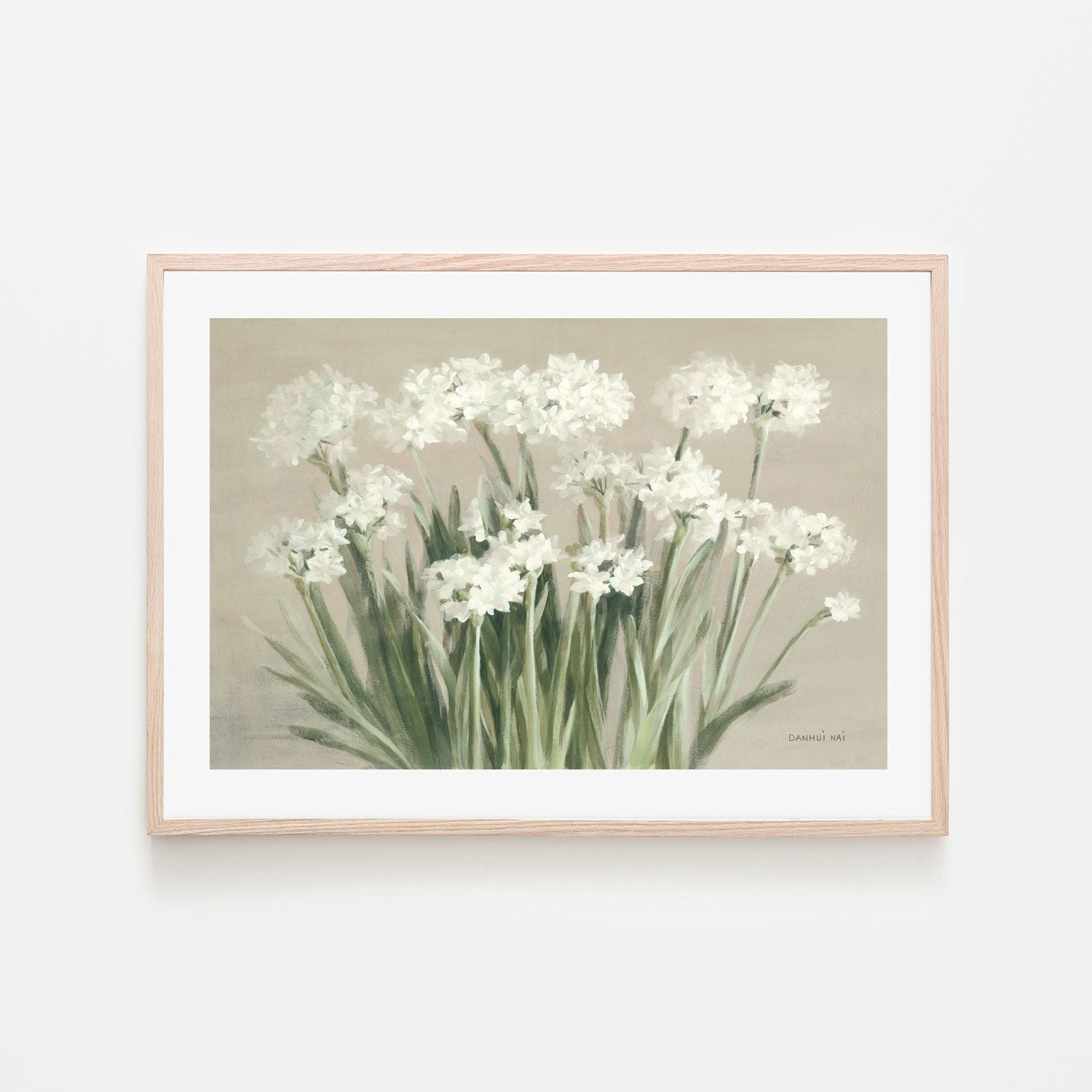 wall-art-print-canvas-poster-framed-Neutral Snowy Paperwhites , By Danhui Nai-6