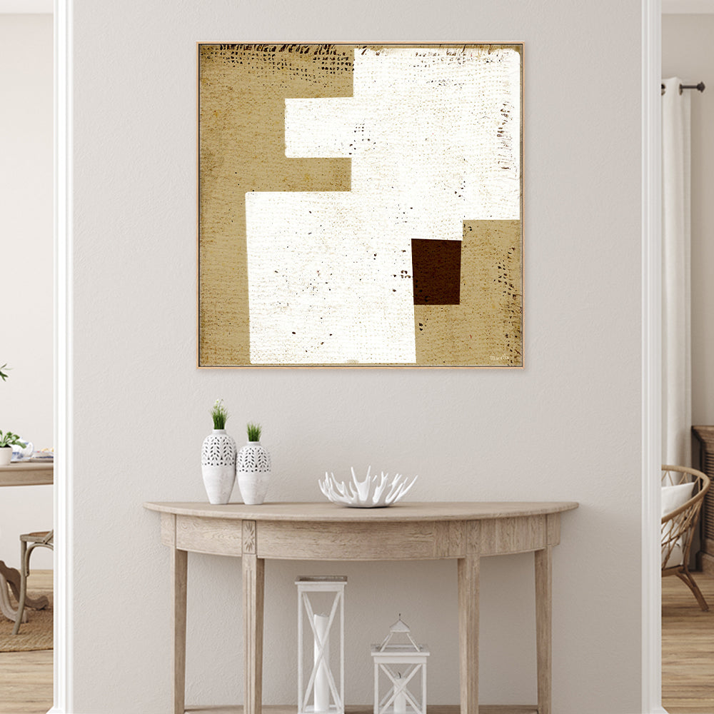 wall-art-print-canvas-poster-framed-Neutral Squares, Style A , By Marco Marella-2