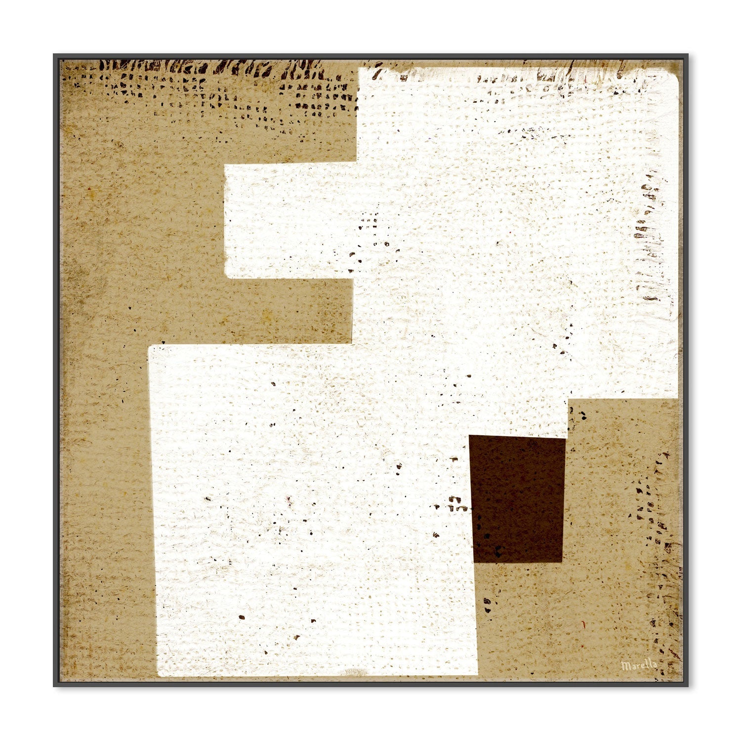 wall-art-print-canvas-poster-framed-Neutral Squares, Style A , By Marco Marella-3