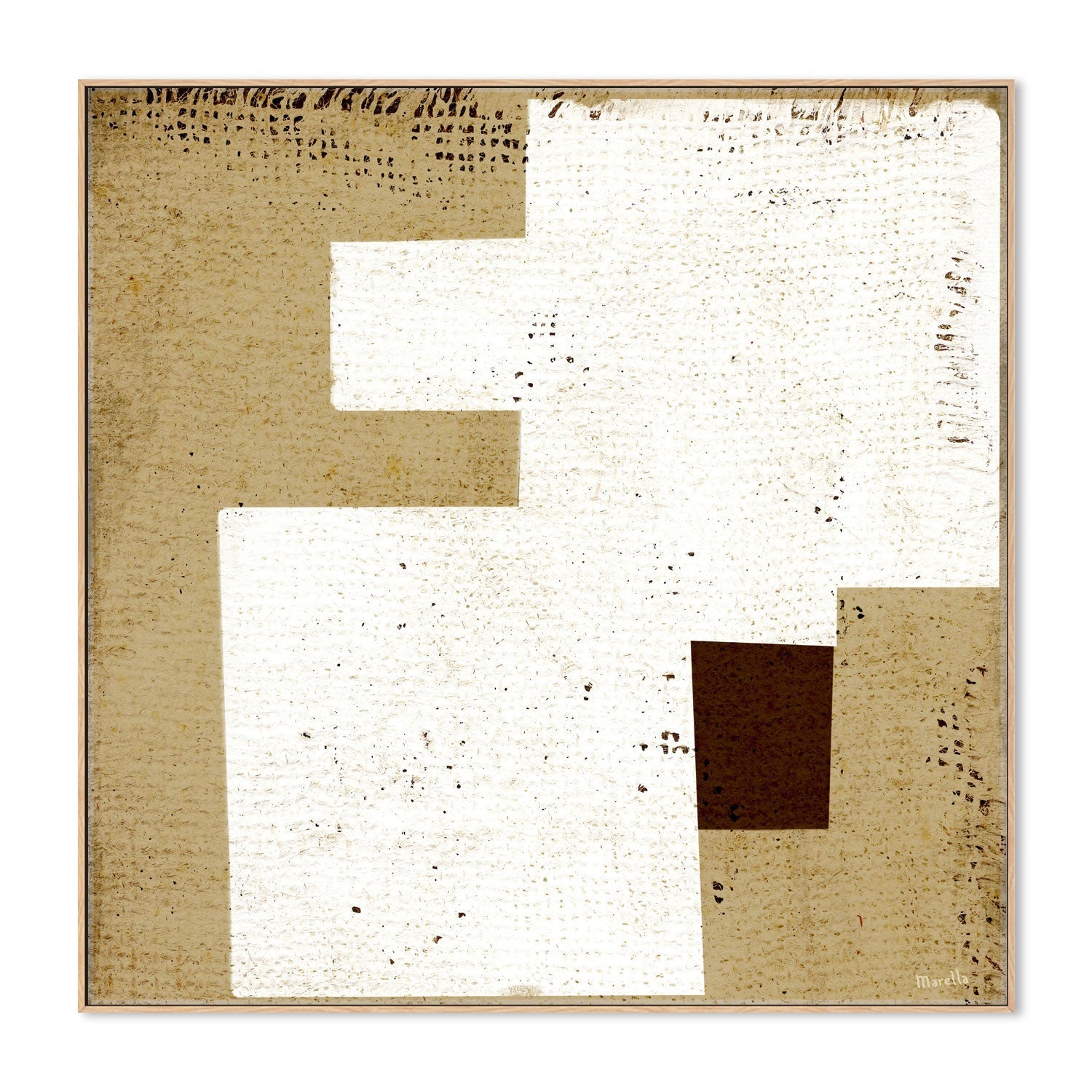 wall-art-print-canvas-poster-framed-Neutral Squares, Style A , By Marco Marella-4