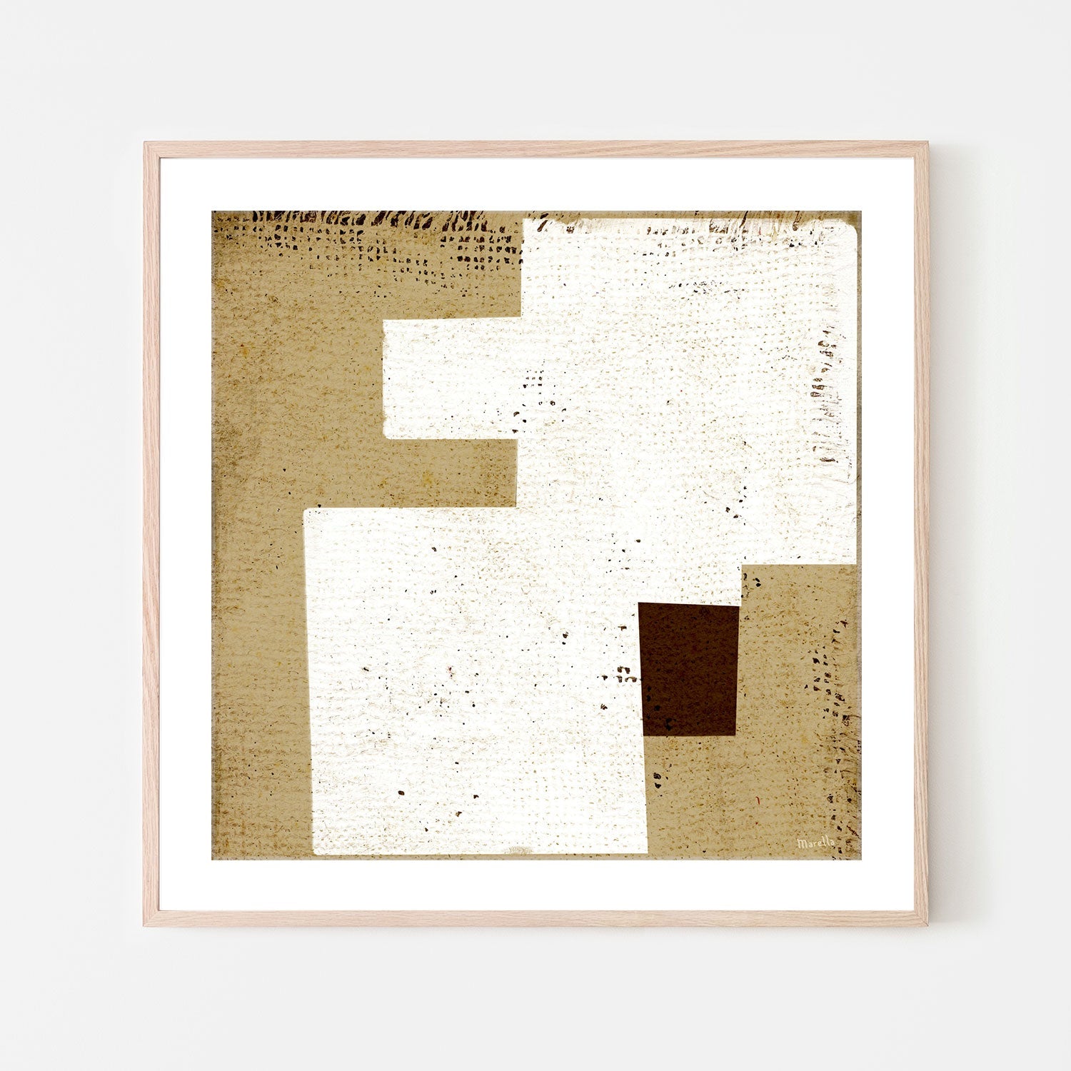 wall-art-print-canvas-poster-framed-Neutral Squares, Style A , By Marco Marella-6